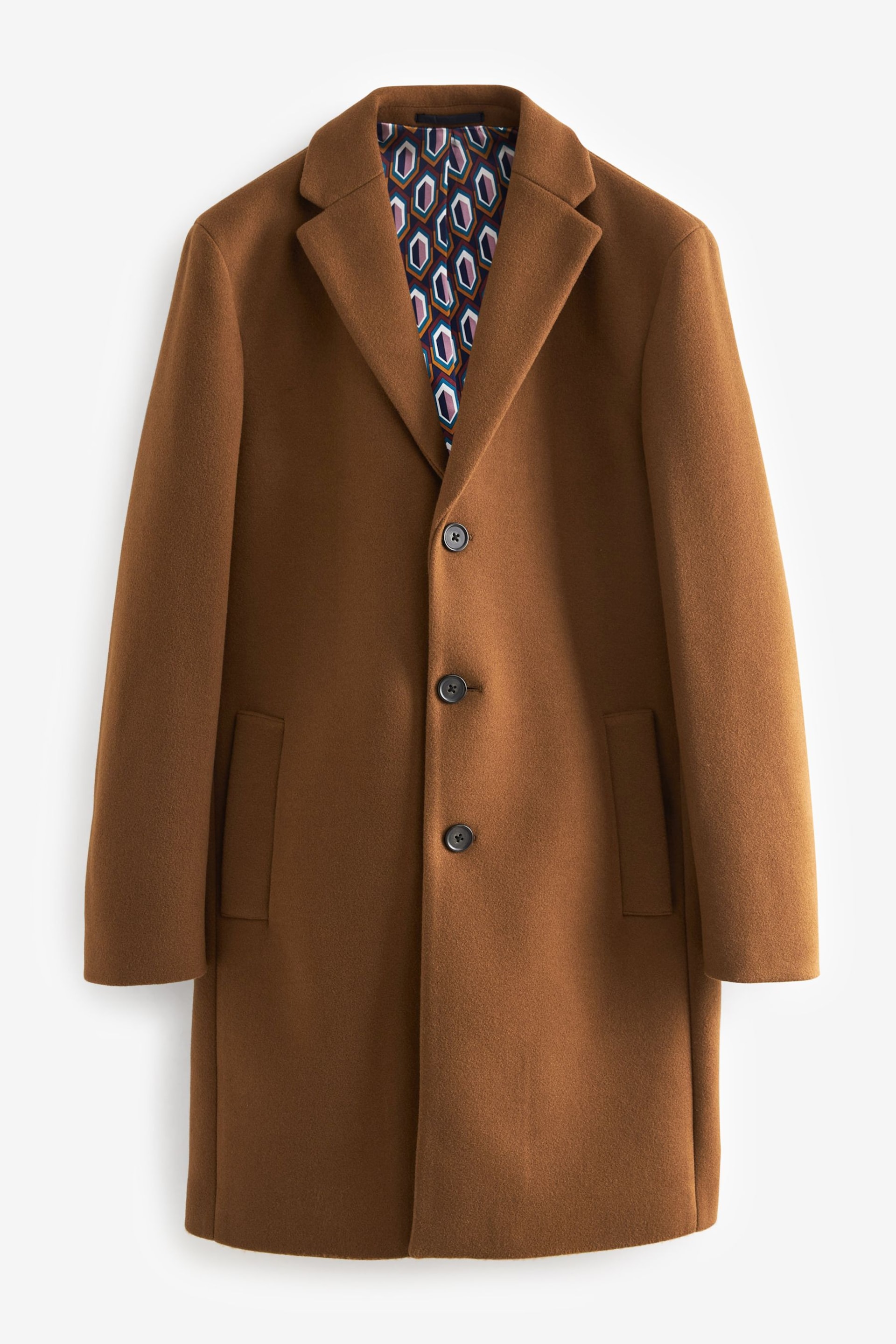 Toffee Brown Epsom Overcoat - Image 7 of 11