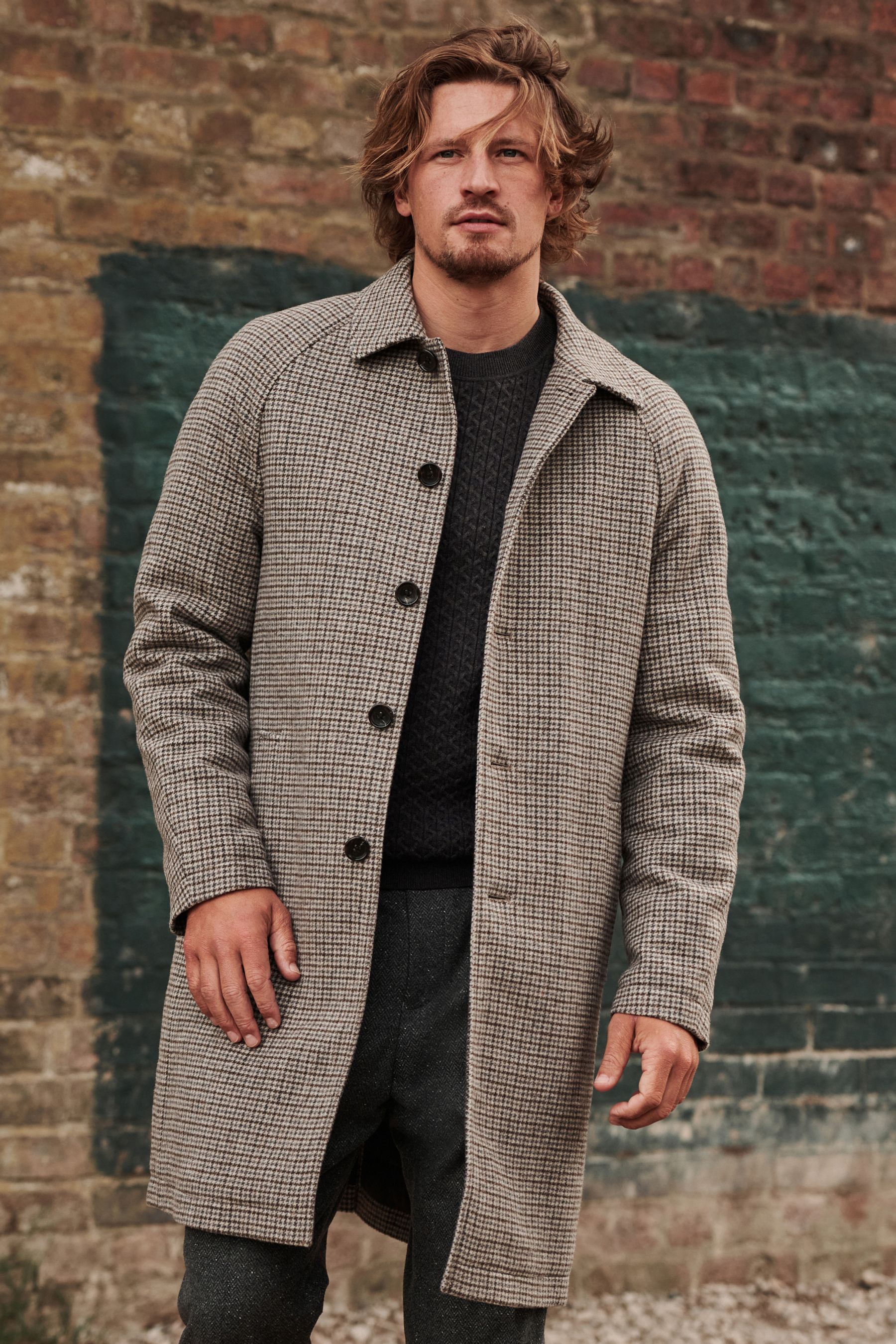 Buy Neutral Signature Italian Fabric Car Coat from Next Luxembourg