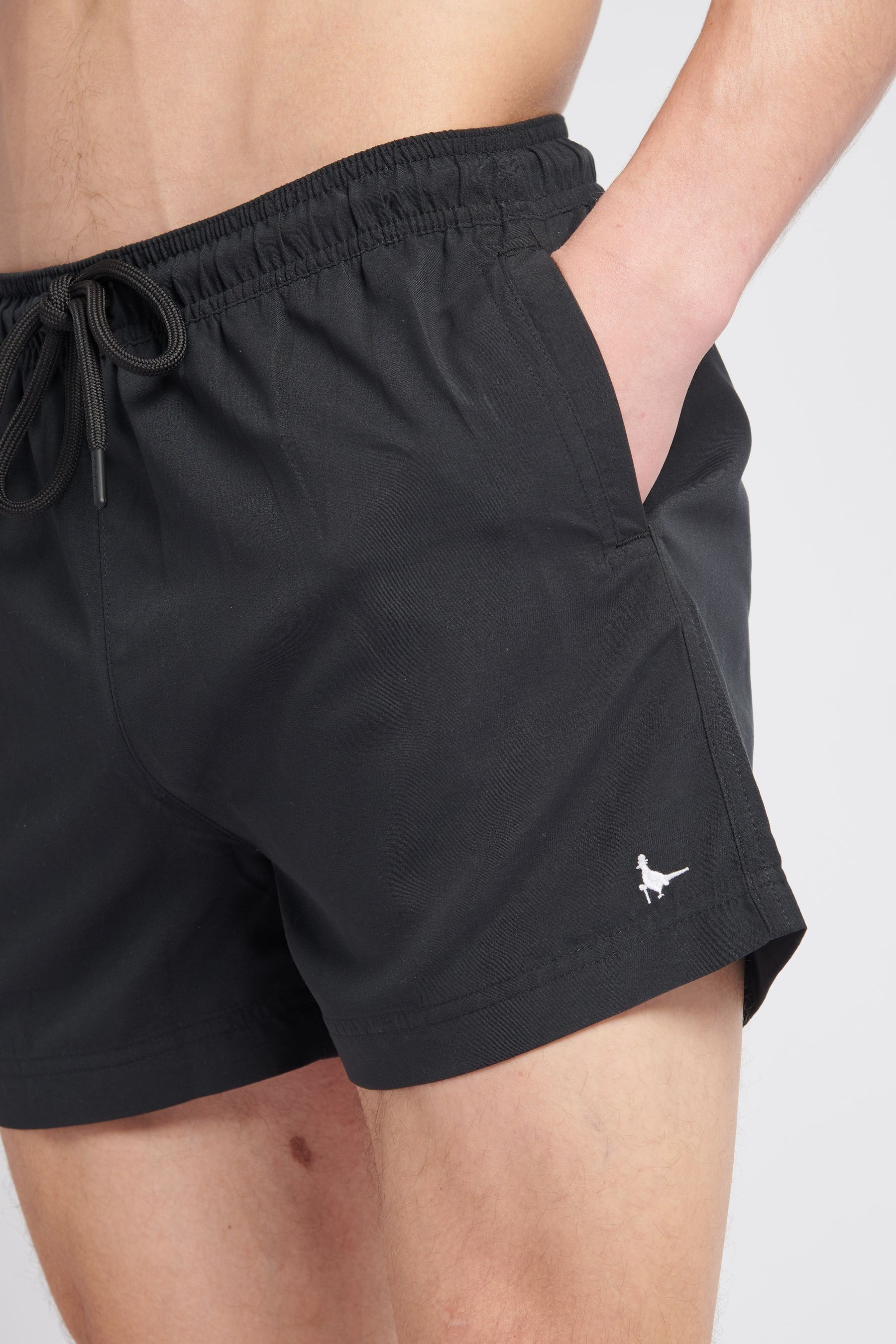 Buy Jack Wills Ridley Black Swim Shorts from Next Luxembourg