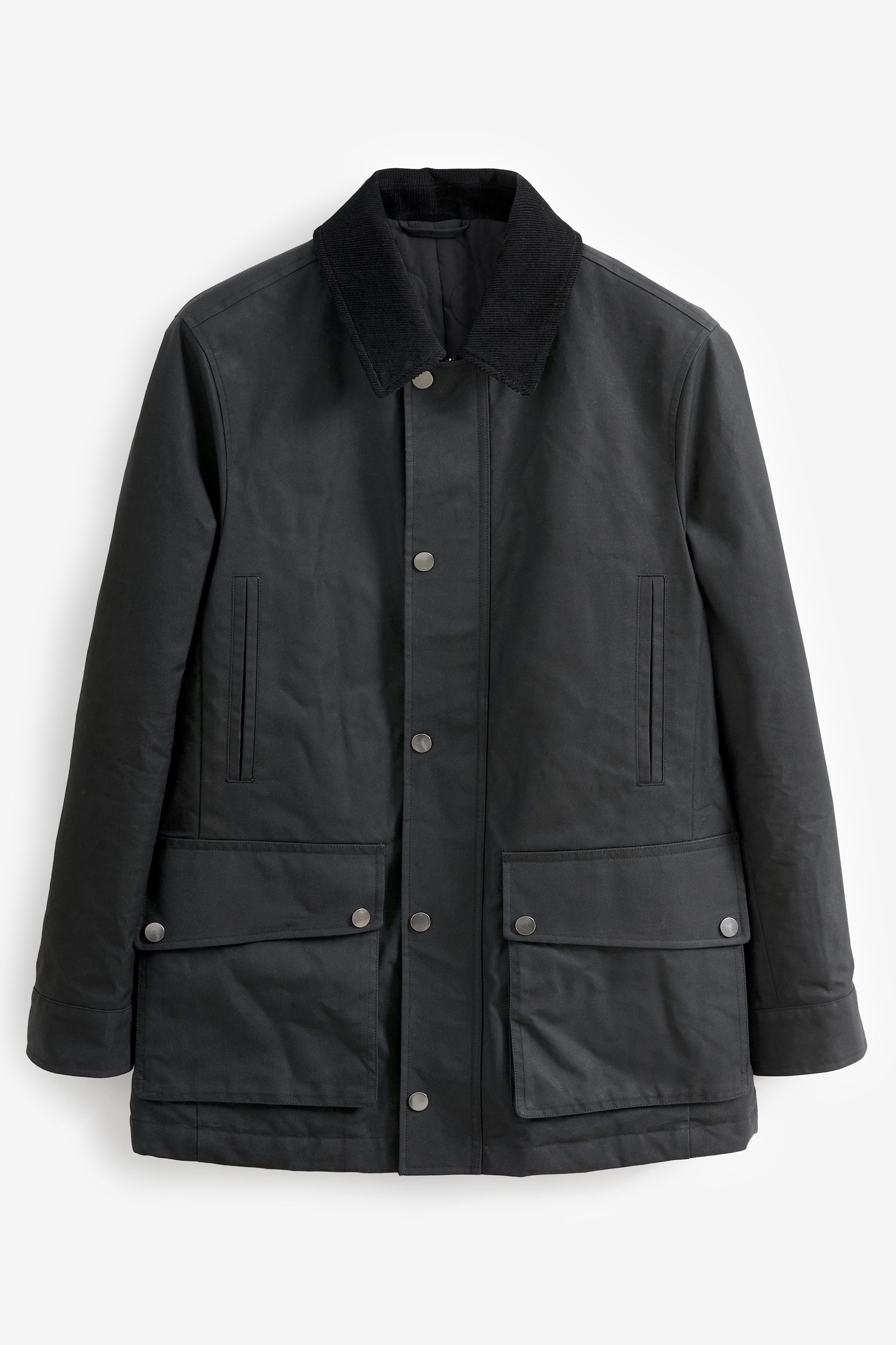Buy Black Signature British Waxed Cotton Jacket from Next Luxembourg