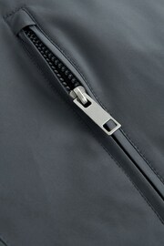 Grey Shower Resistant Four Pocket Funnel Neck Coat - Image 12 of 15