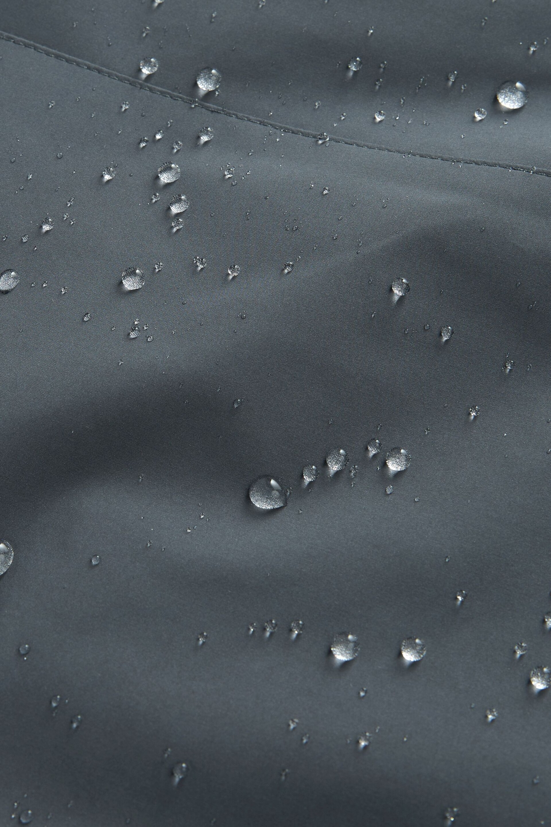 Grey Shower Resistant Four Pocket Funnel Neck Coat - Image 15 of 15