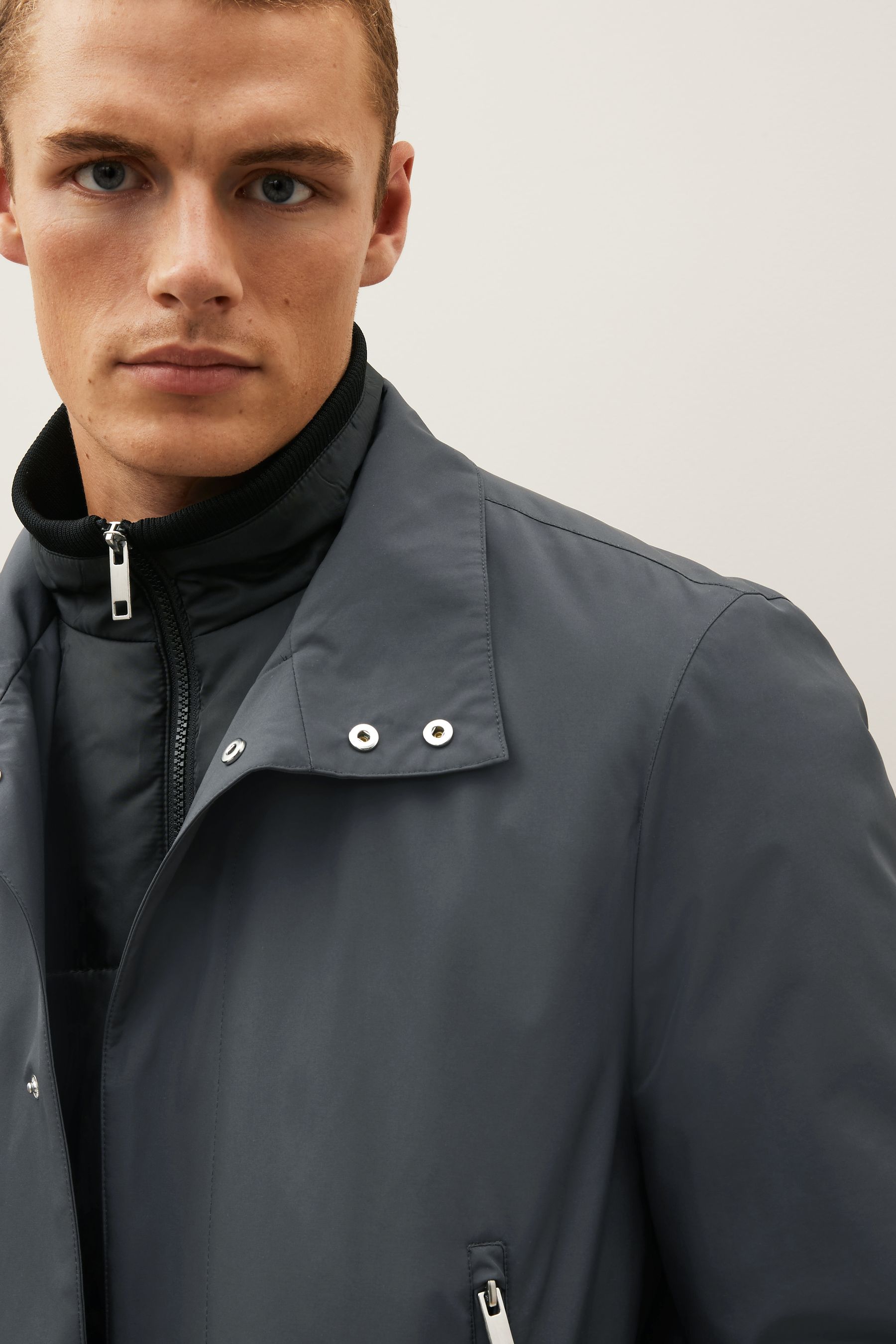 Next funnel neck coat store