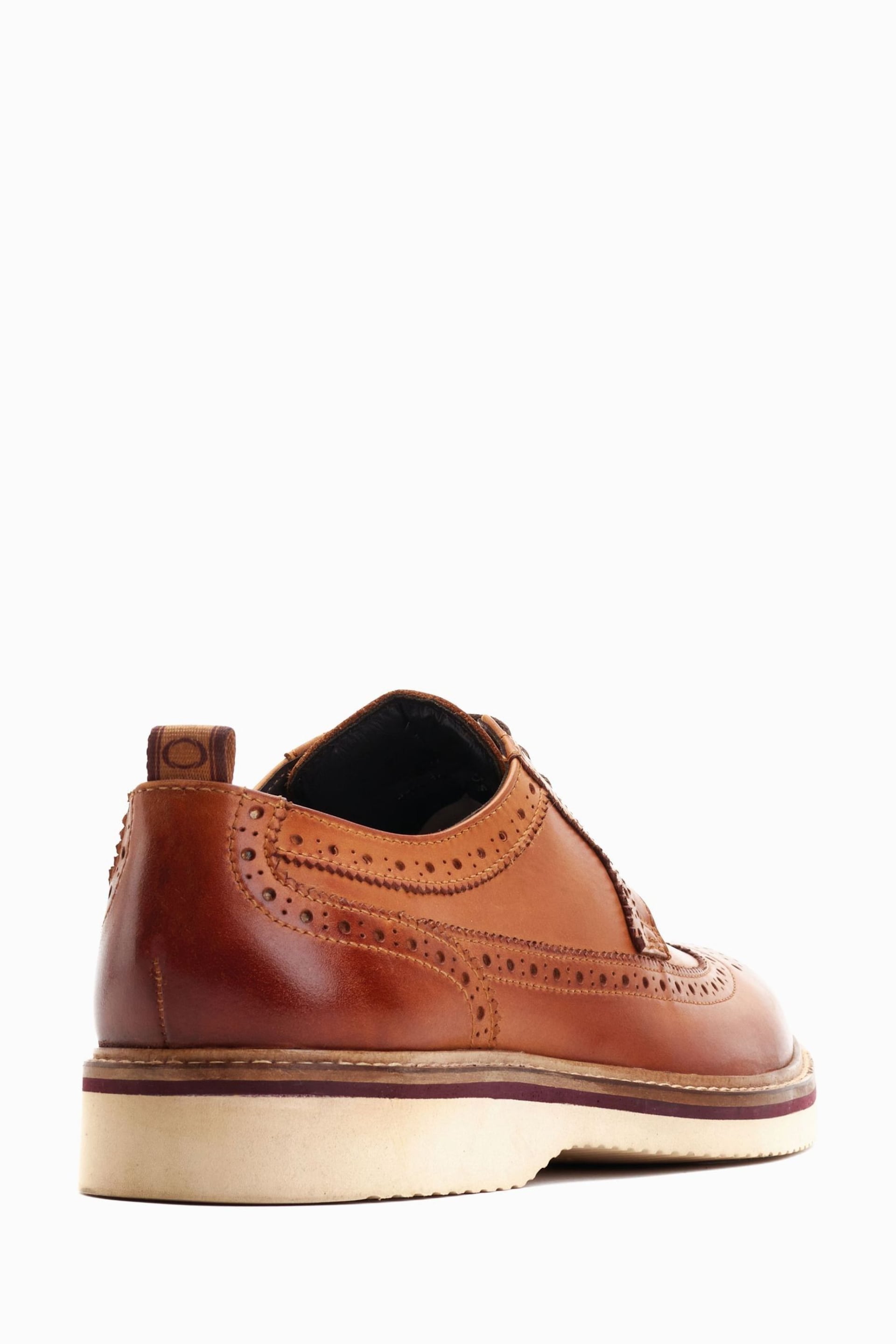 Base London Sully Lace Up Brogue Shoes - Image 2 of 6