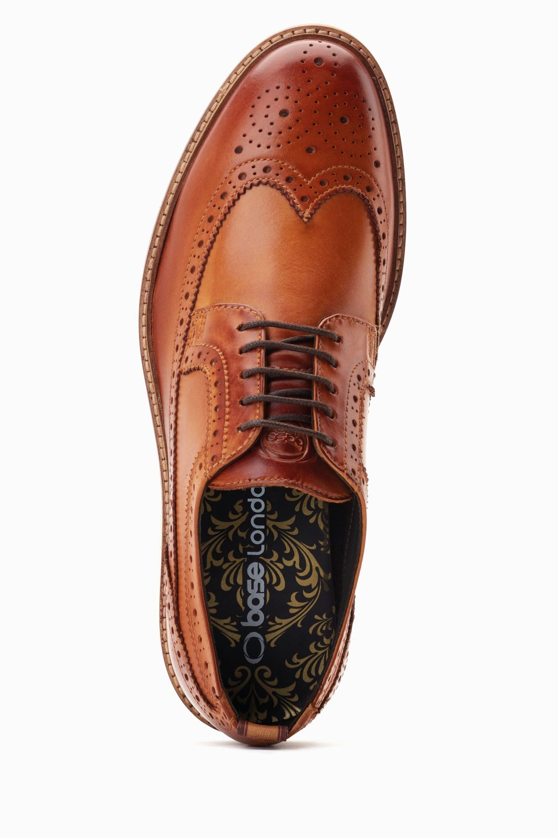 Base London Sully Lace Up Brogue Shoes - Image 4 of 6