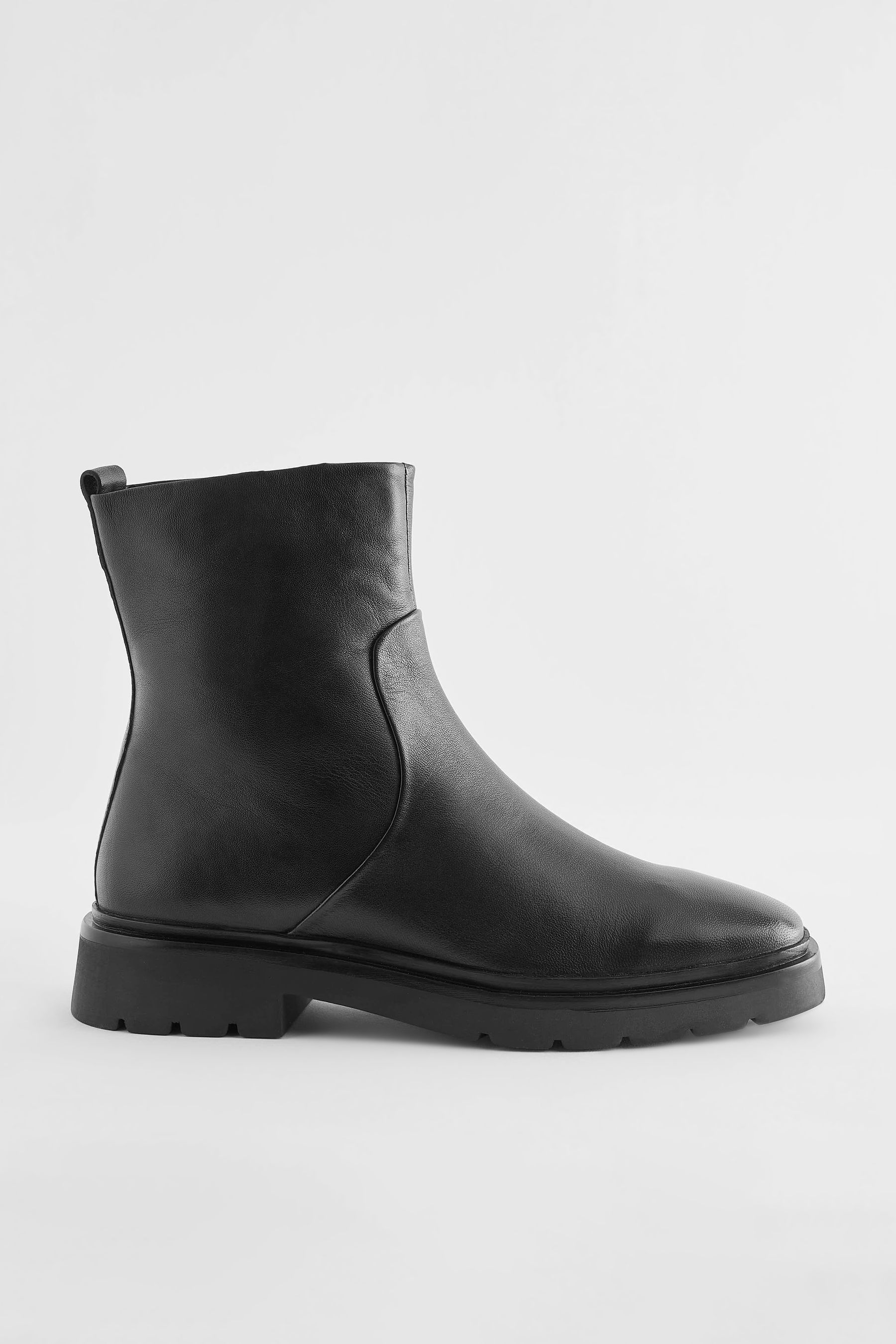 Buy Black Forever Comfort Leather Square Toe Ankle Boots from Next Canada