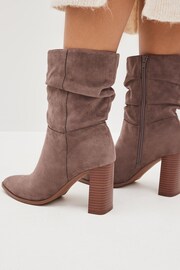 Mink Brown Forever Comfort® Heeled Slouch Midi Boots - Image 7 of 7