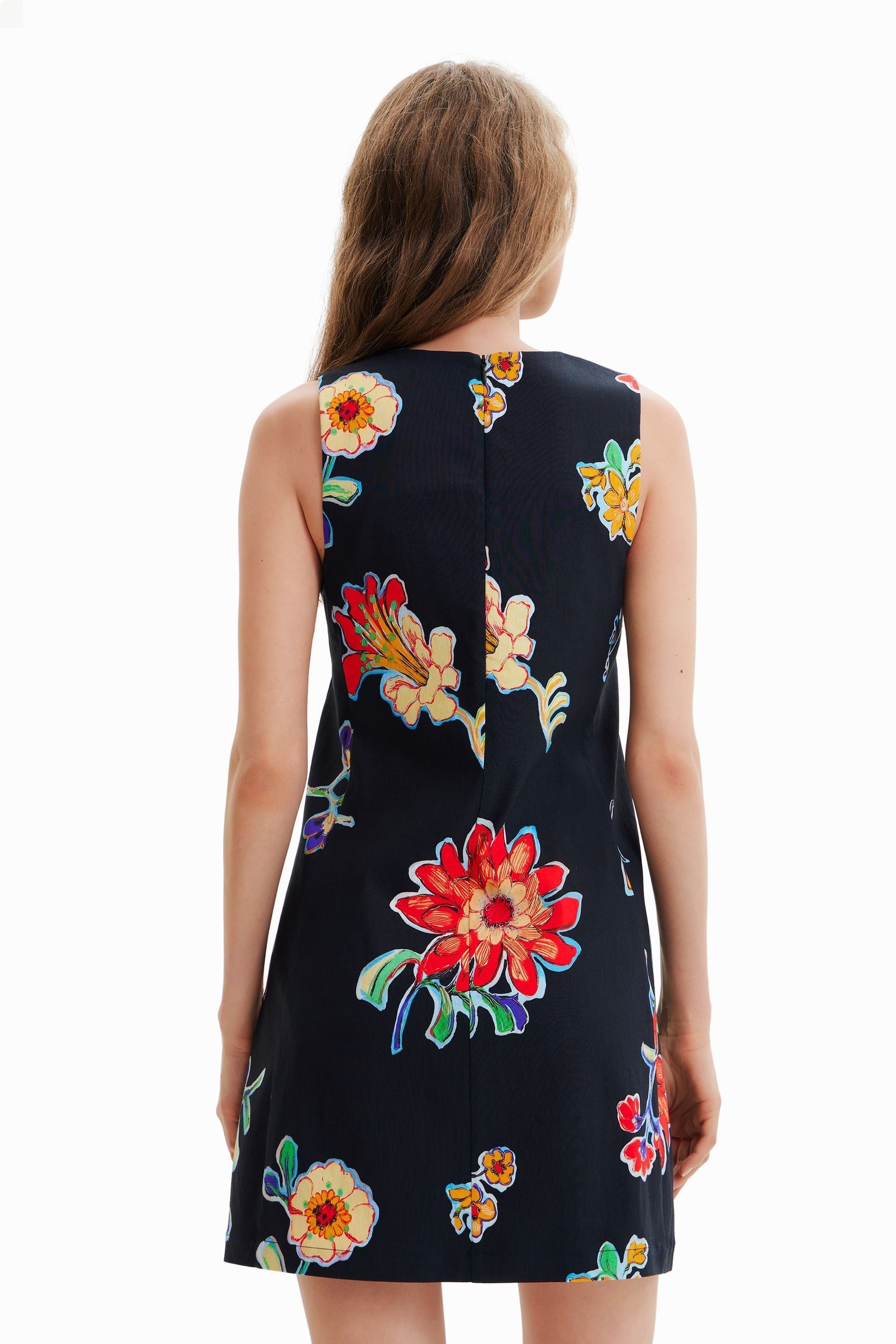 Buy Desigual Black Flower Print Mini Dress from Next Luxembourg