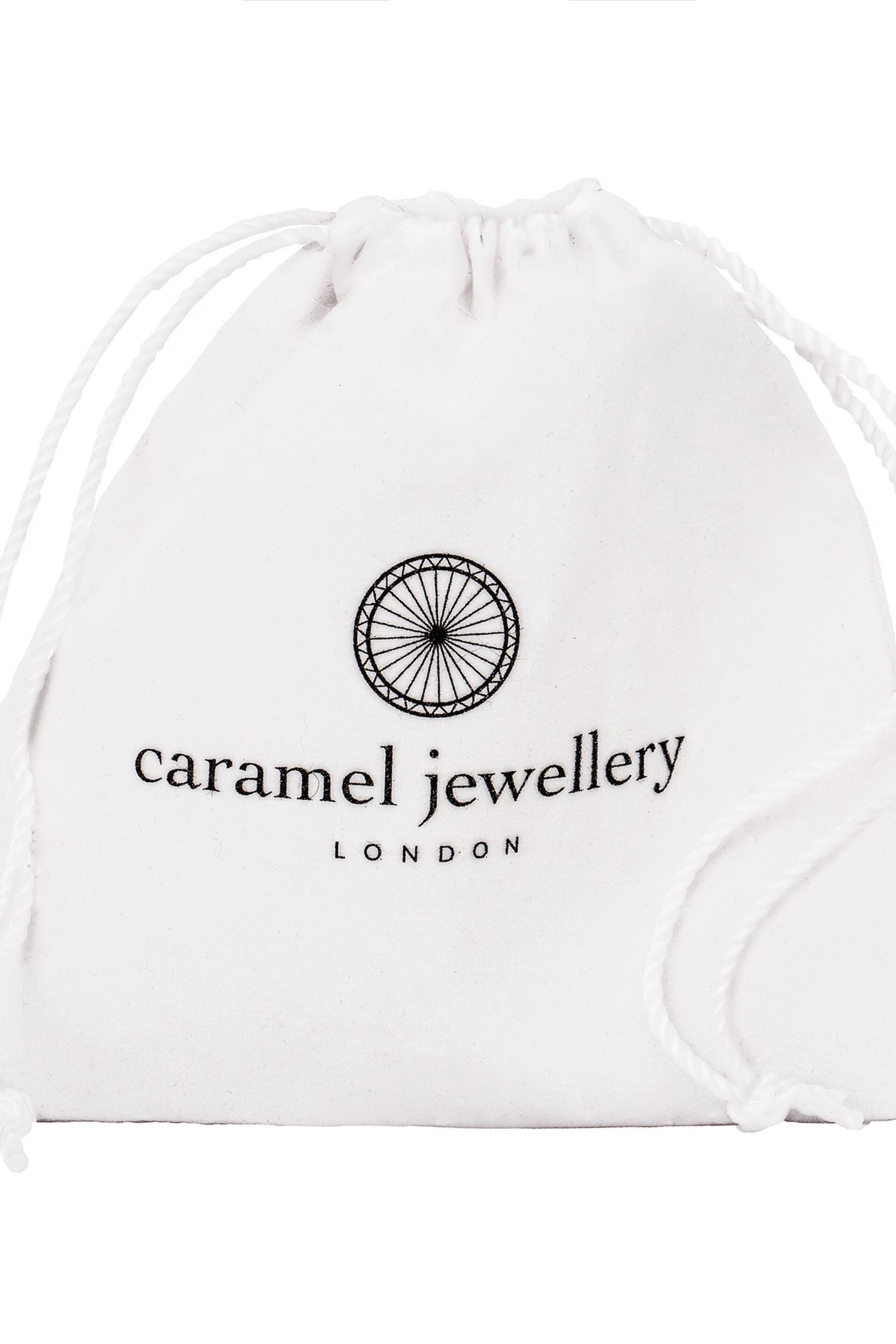 Caramel Jewellery London Silver Tone Sparkly Hoop Entwined Double Layer Charm Necklace - Image 6 of 6