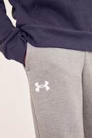 Under Armour Grey Rival Fleece Joggers - Image 4 of 7