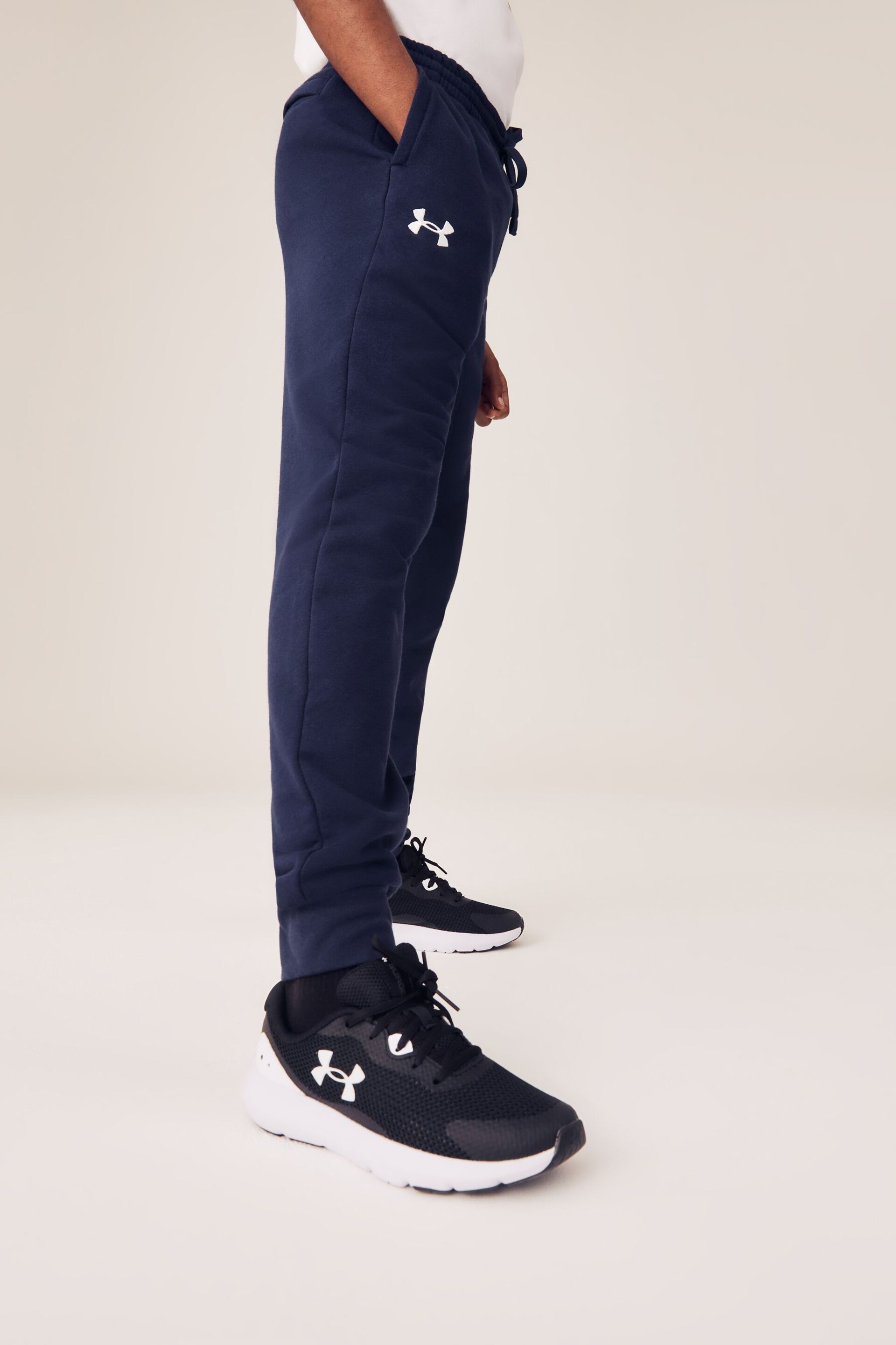 Under Armour Blue Rival Fleece Joggers - Image 3 of 6