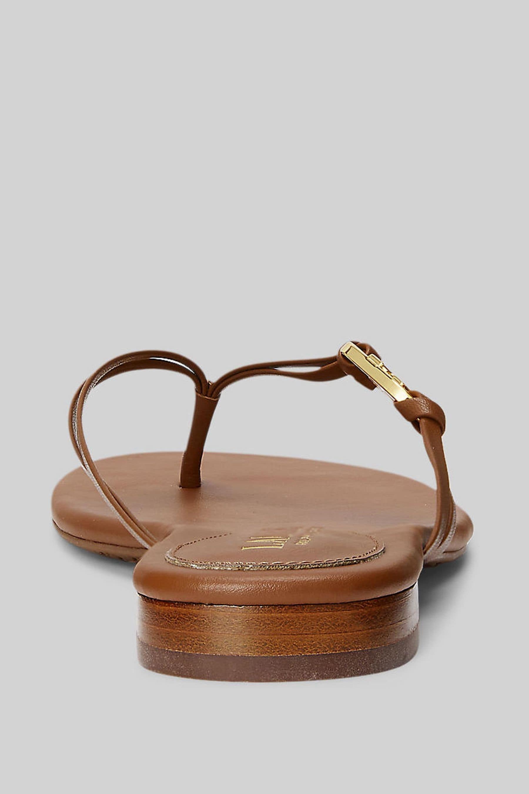 Ralph lauren leather flip flops store
