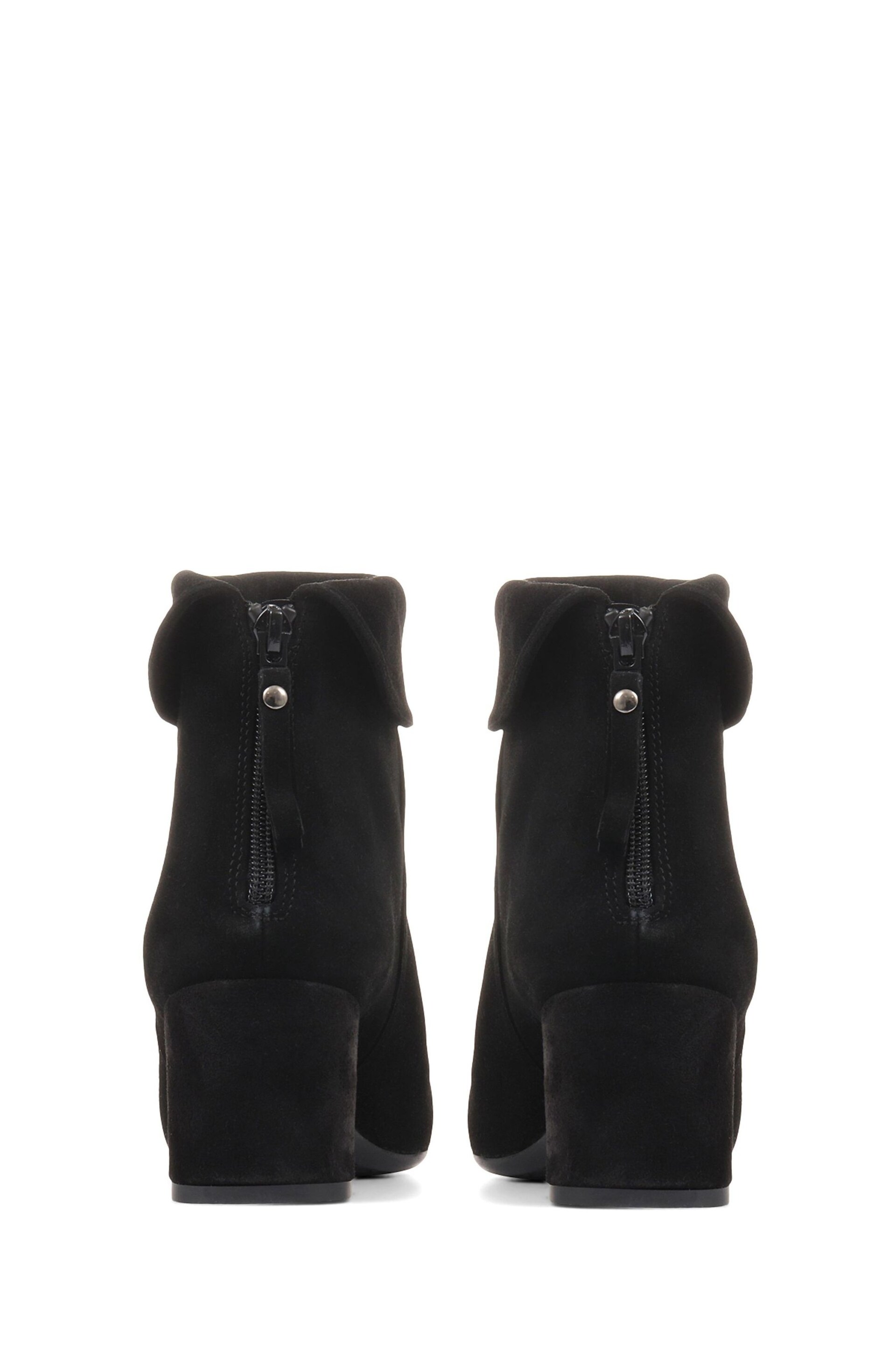 Jones Bootmaker Black Lylah Heeled Suede Ankle Boots - Image 4 of 6