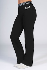 Pineapple Black Flare Girls Jersey Trousers - Image 1 of 5