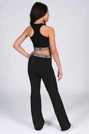 Pineapple Black Flare Girls Jersey Trousers - Image 2 of 5