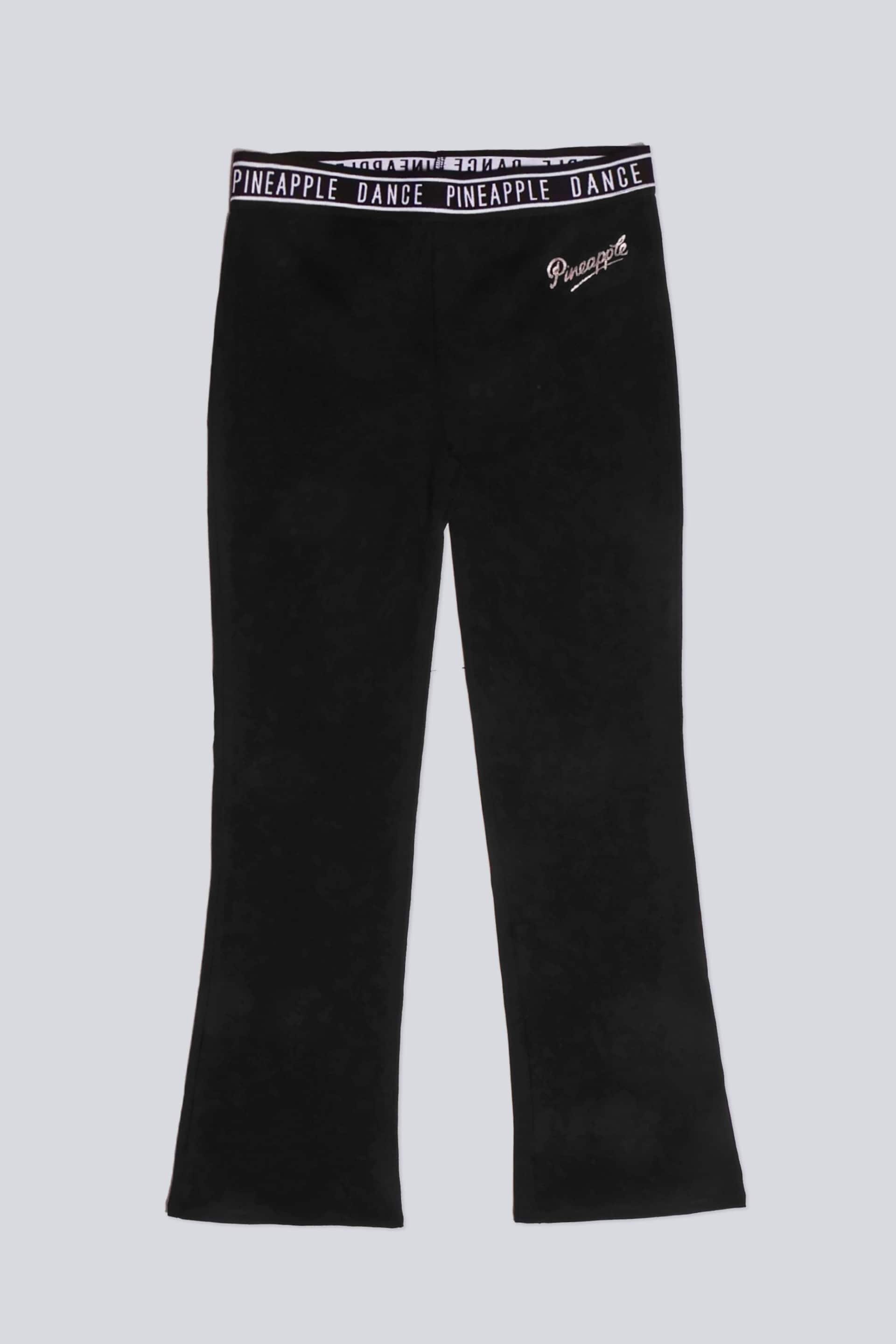 Pineapple Black Flare Girls Jersey Trousers - Image 5 of 5