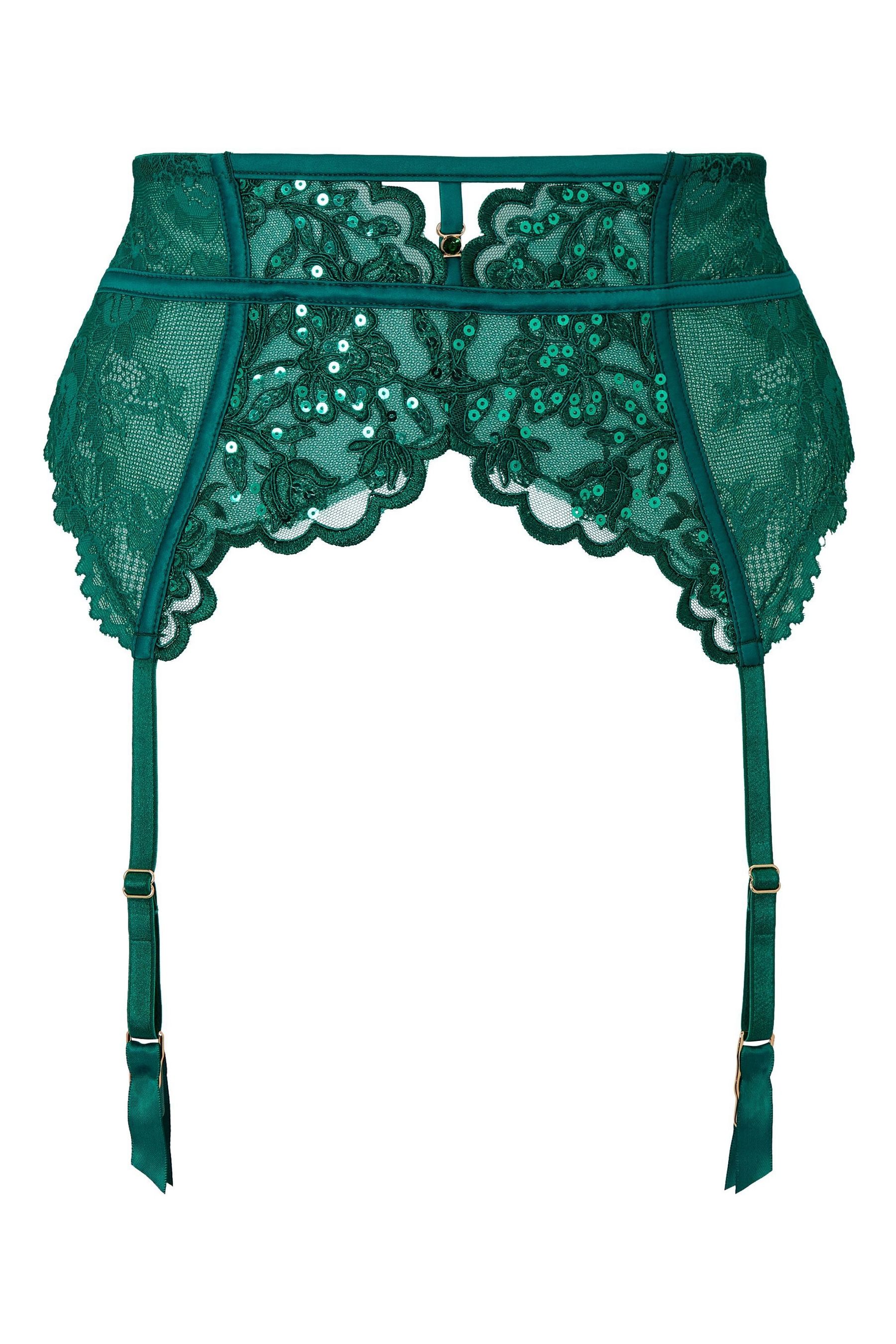 Green suspender belt hot sale