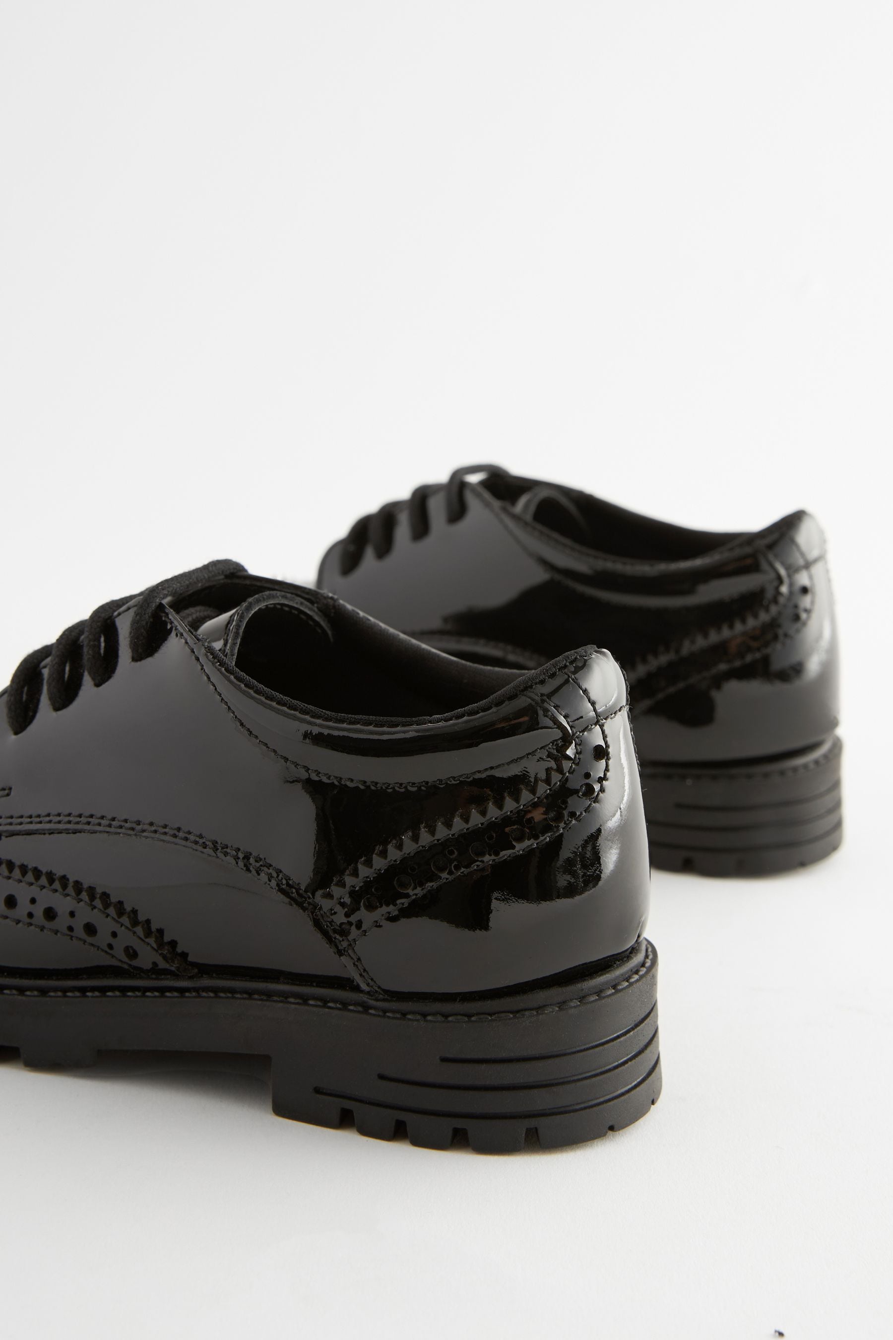 Shiny black brogues new arrivals