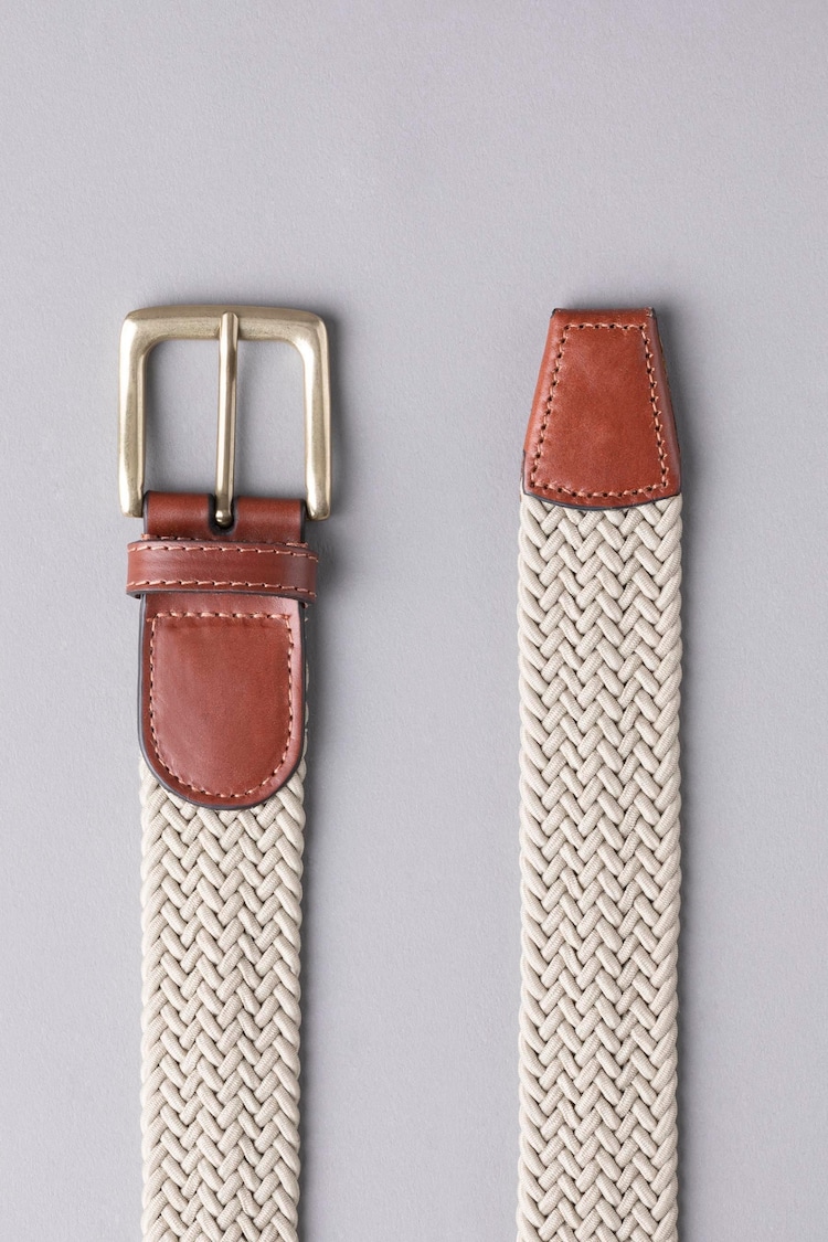 Lakeland Leather Stone Greythwaite Braided Belt - Image 3 of 3