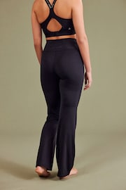 Black Super Soft Flared Yoga Sports Leggings - Image 2 of 8