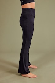 Black Super Soft Flared Yoga Sports Leggings - Image 4 of 8