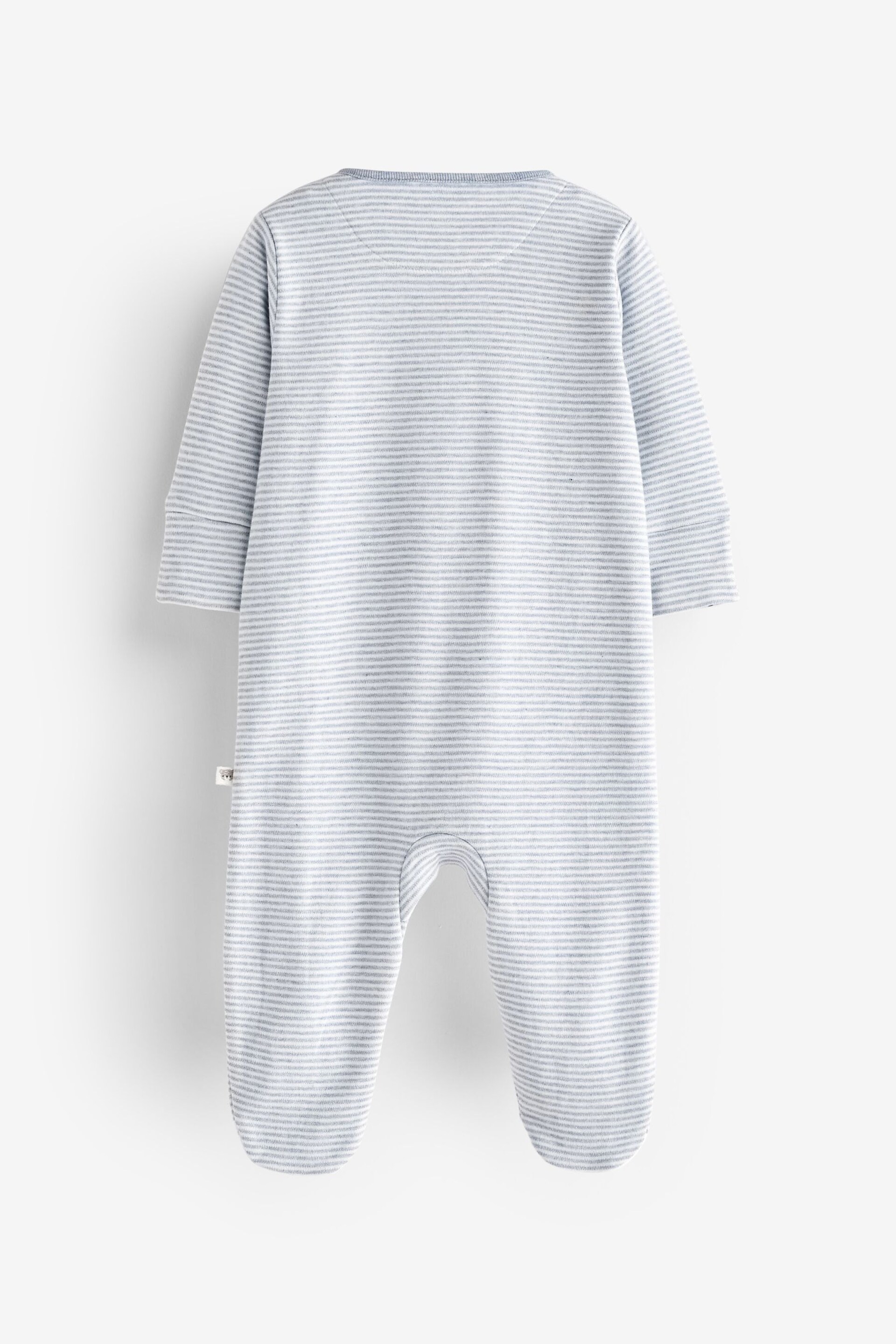 Blue/White Bear Family Sleepsuit 1 Pack (0-2yrs) - Image 5 of 5