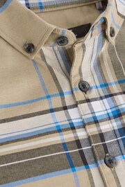 Tan Brown Blue Long Sleeve Oxford Shirt (3-16yrs) - Image 10 of 10