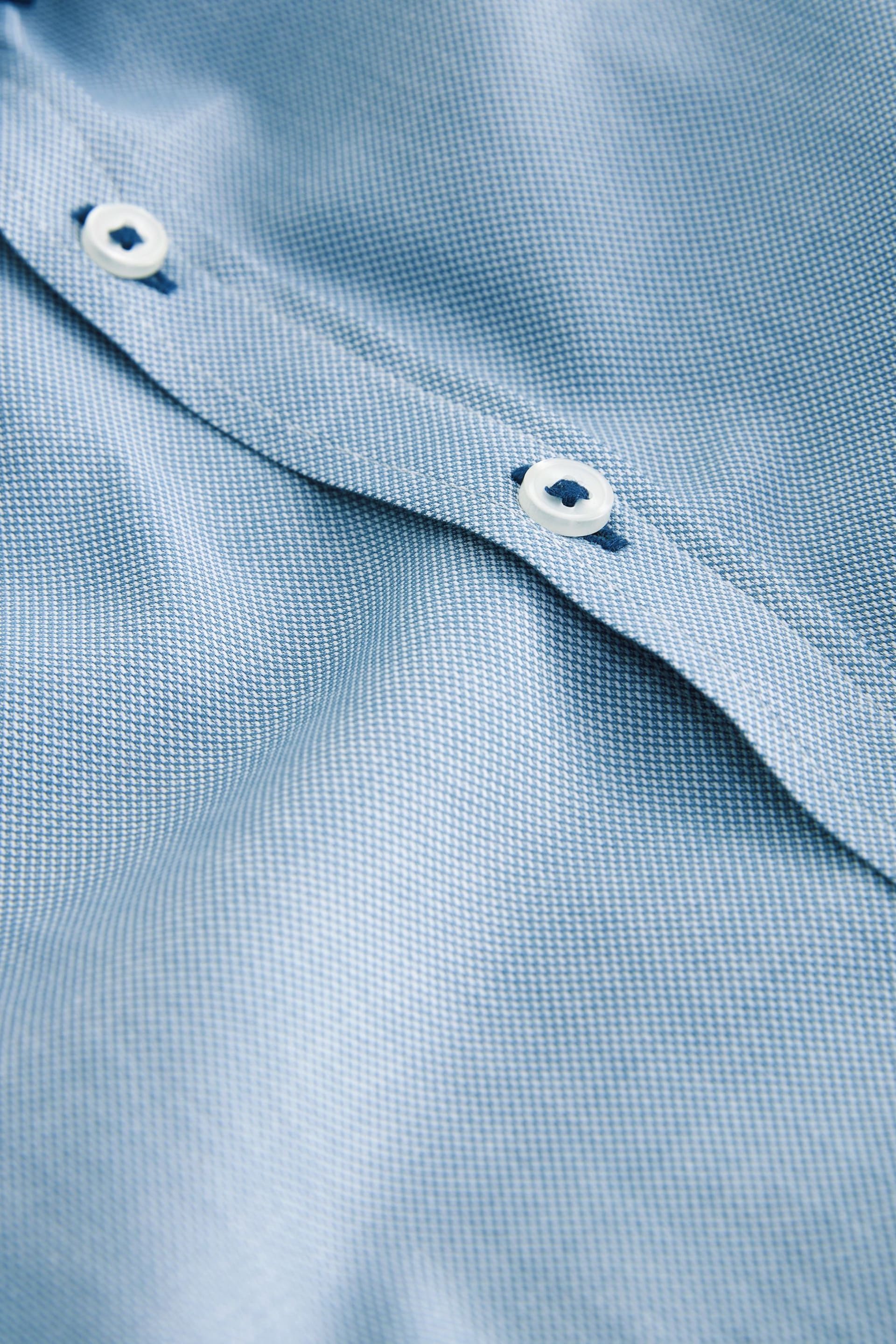 Blue Short Sleeve Smart Shirt (3-16yrs) - Image 7 of 7
