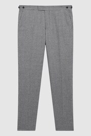 Reiss Blue Rogan Slim Fit Wool Trousers - Image 2 of 5