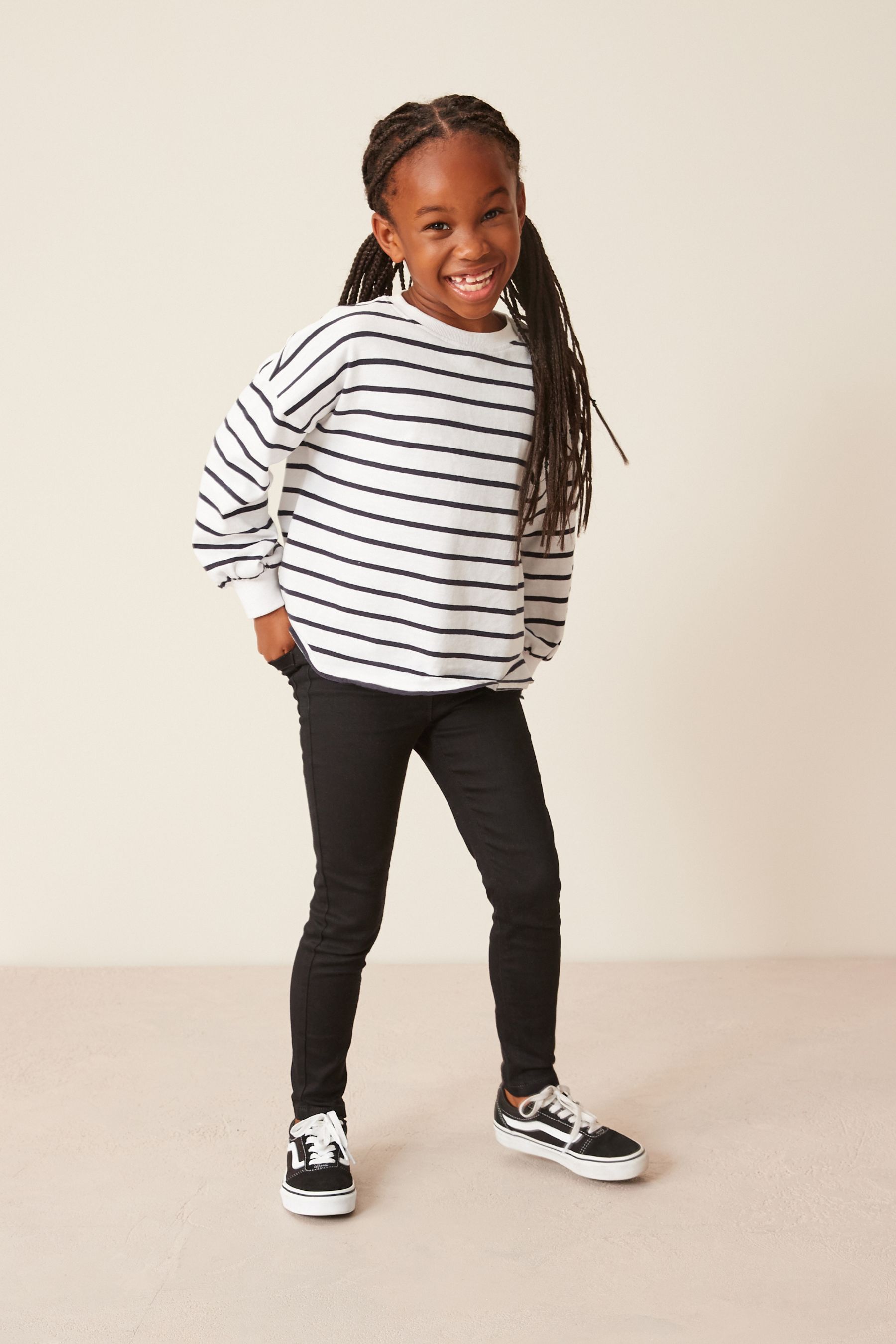 Buy Black Long Length Stretch Jeggings 3 16yrs from Next Luxembourg