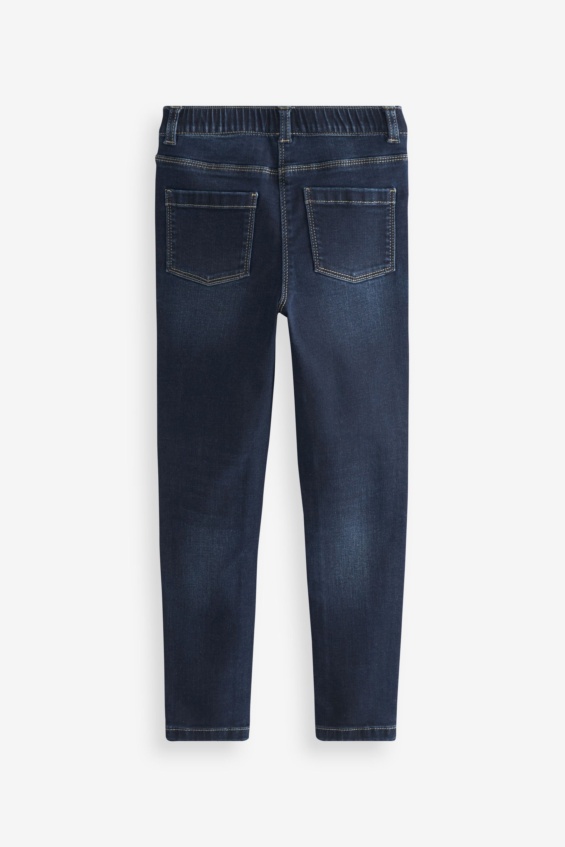 Dark Blue Long Length Stretch Jeggings (3-16yrs) - Image 2 of 3