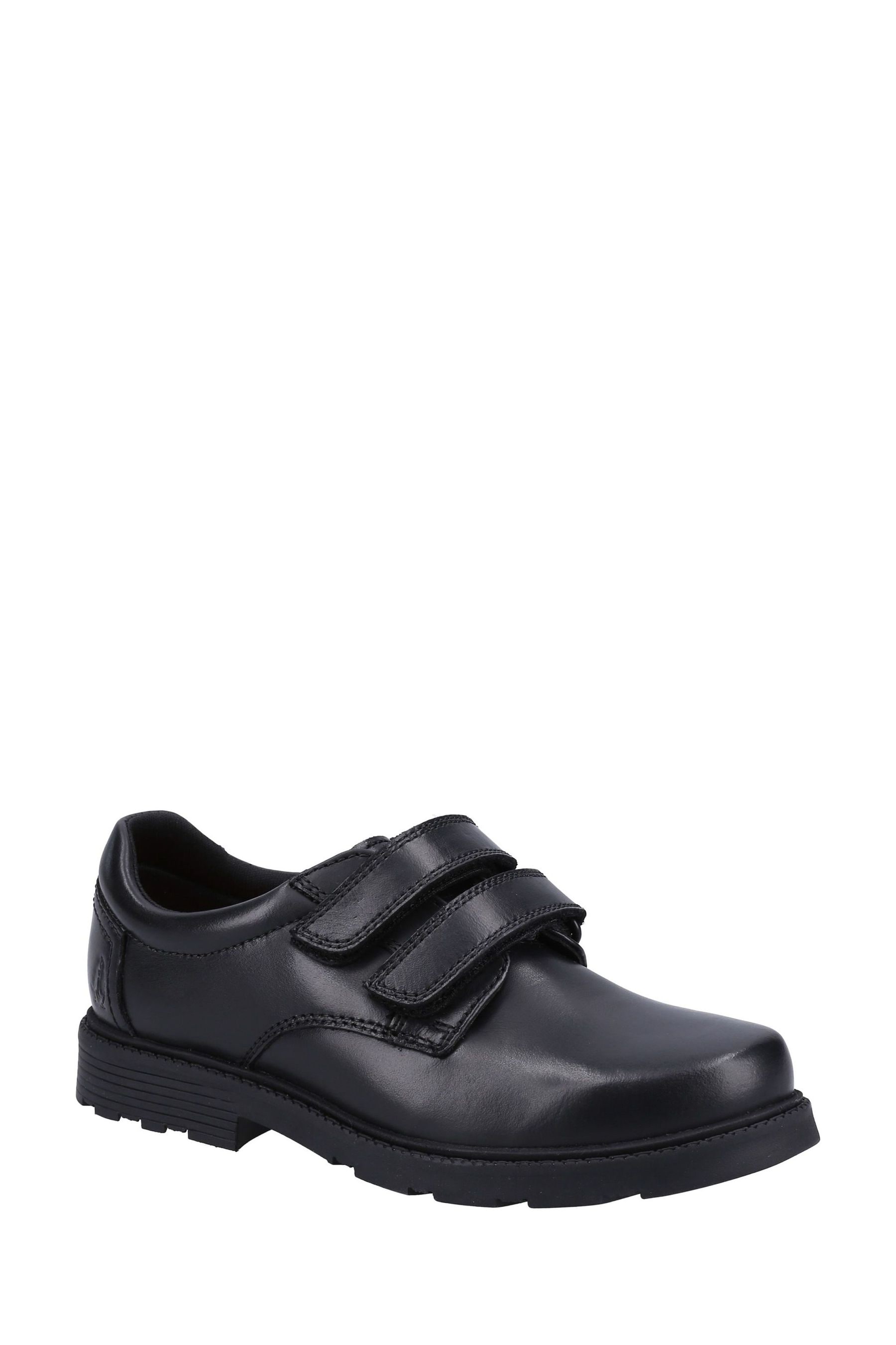 Hush Puppies Logan Senior Black Shoes