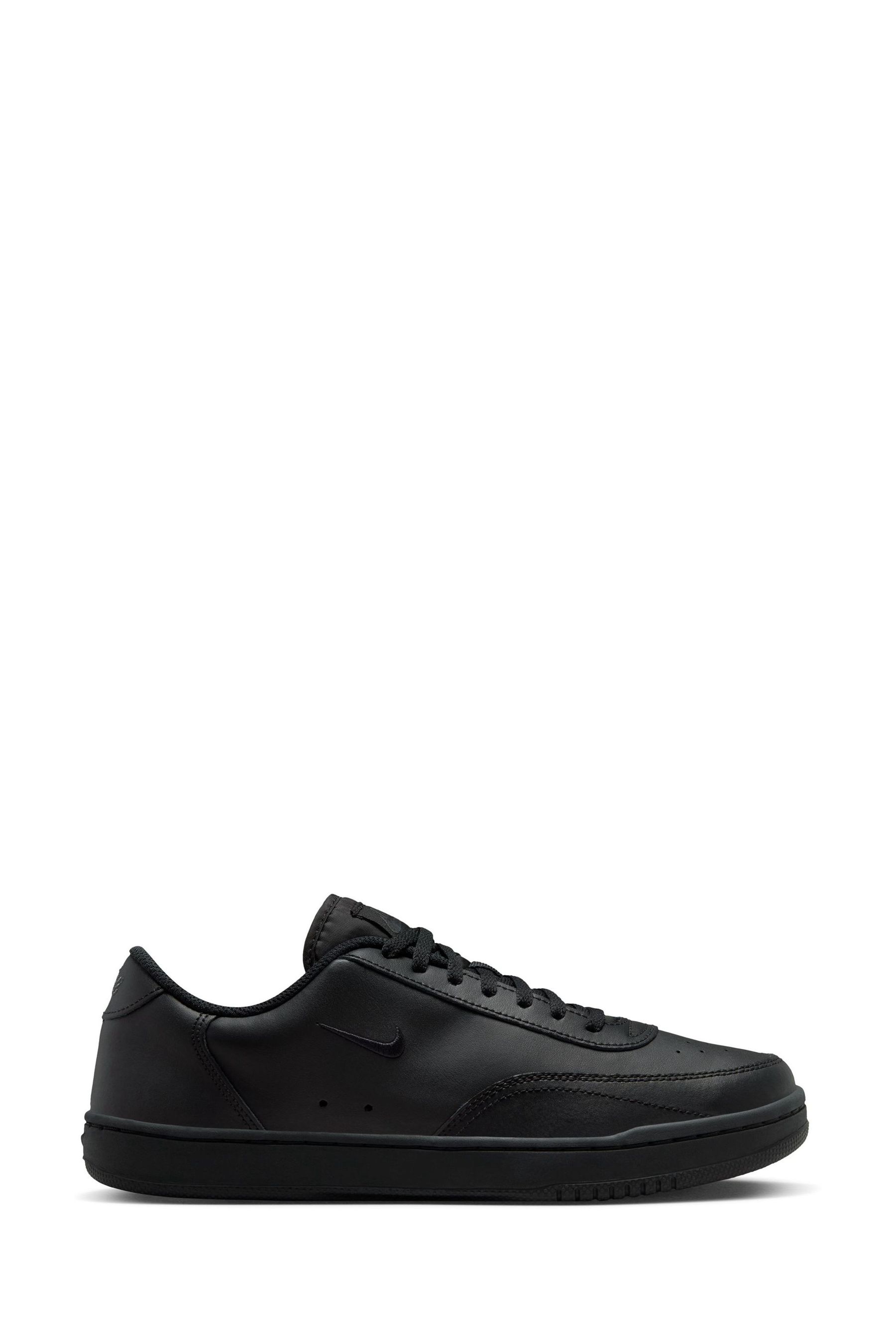 Nike black leather trainers new arrivals
