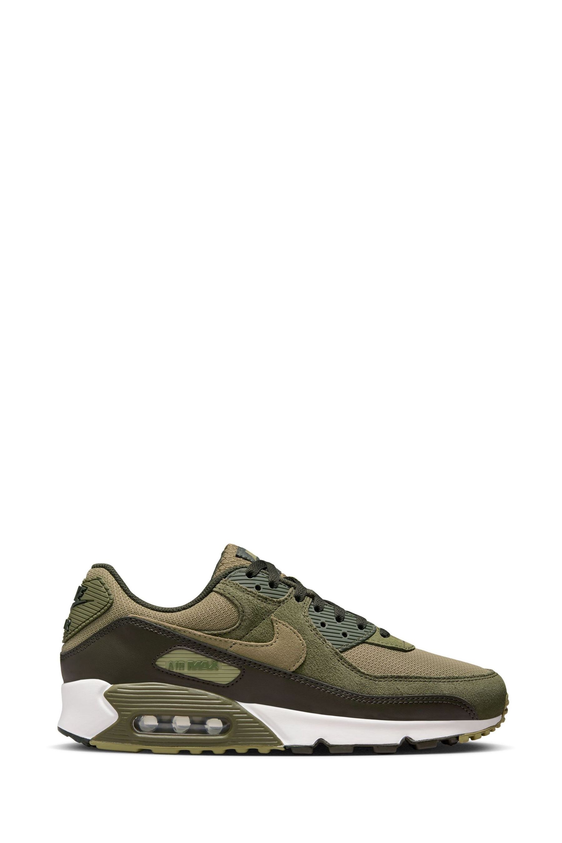 Buy Nike Green Air Max 90 Trainers from Next Luxembourg