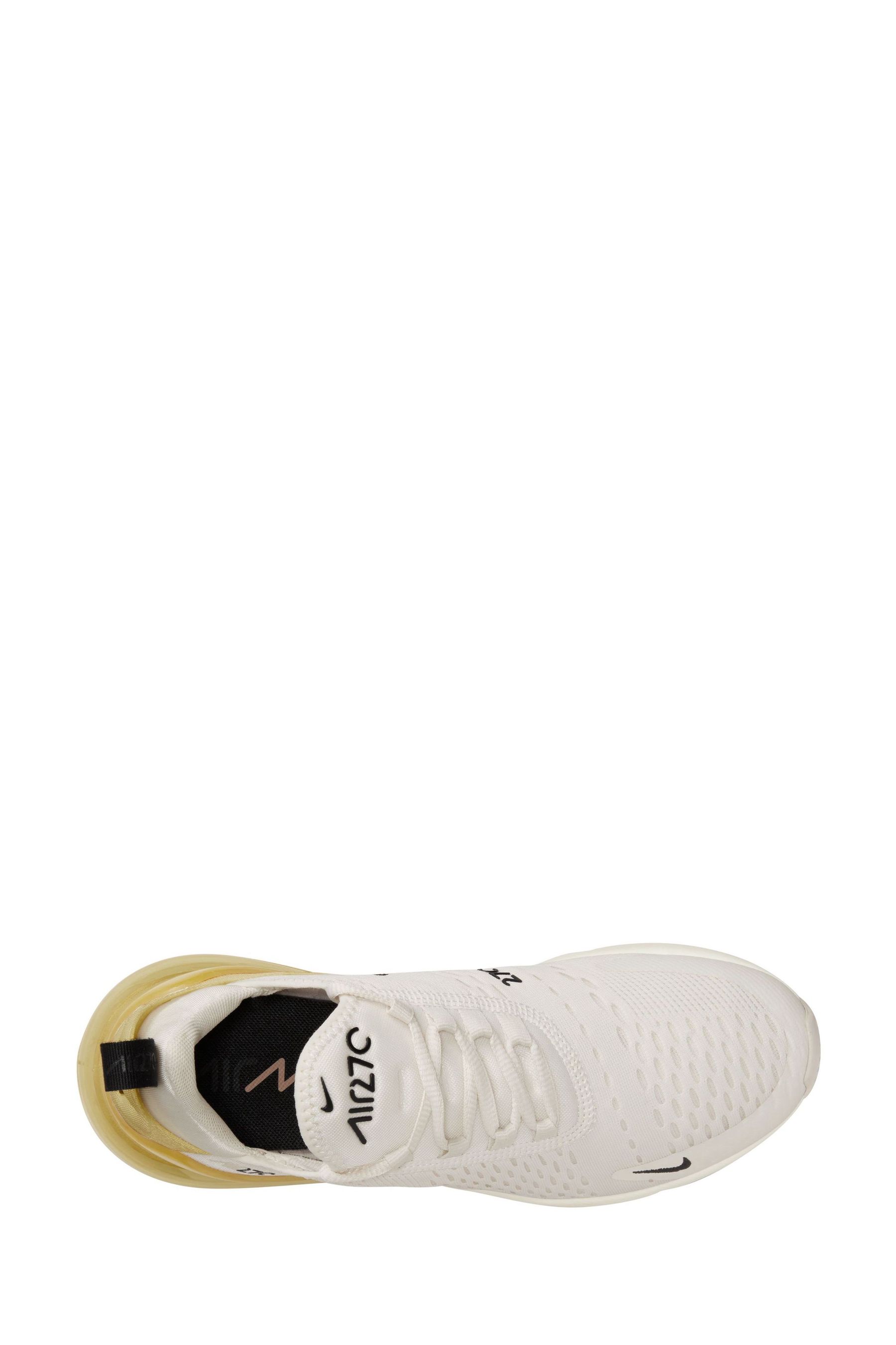 Buy Nike White Gold Air Max 270 Trainers from Next Luxembourg