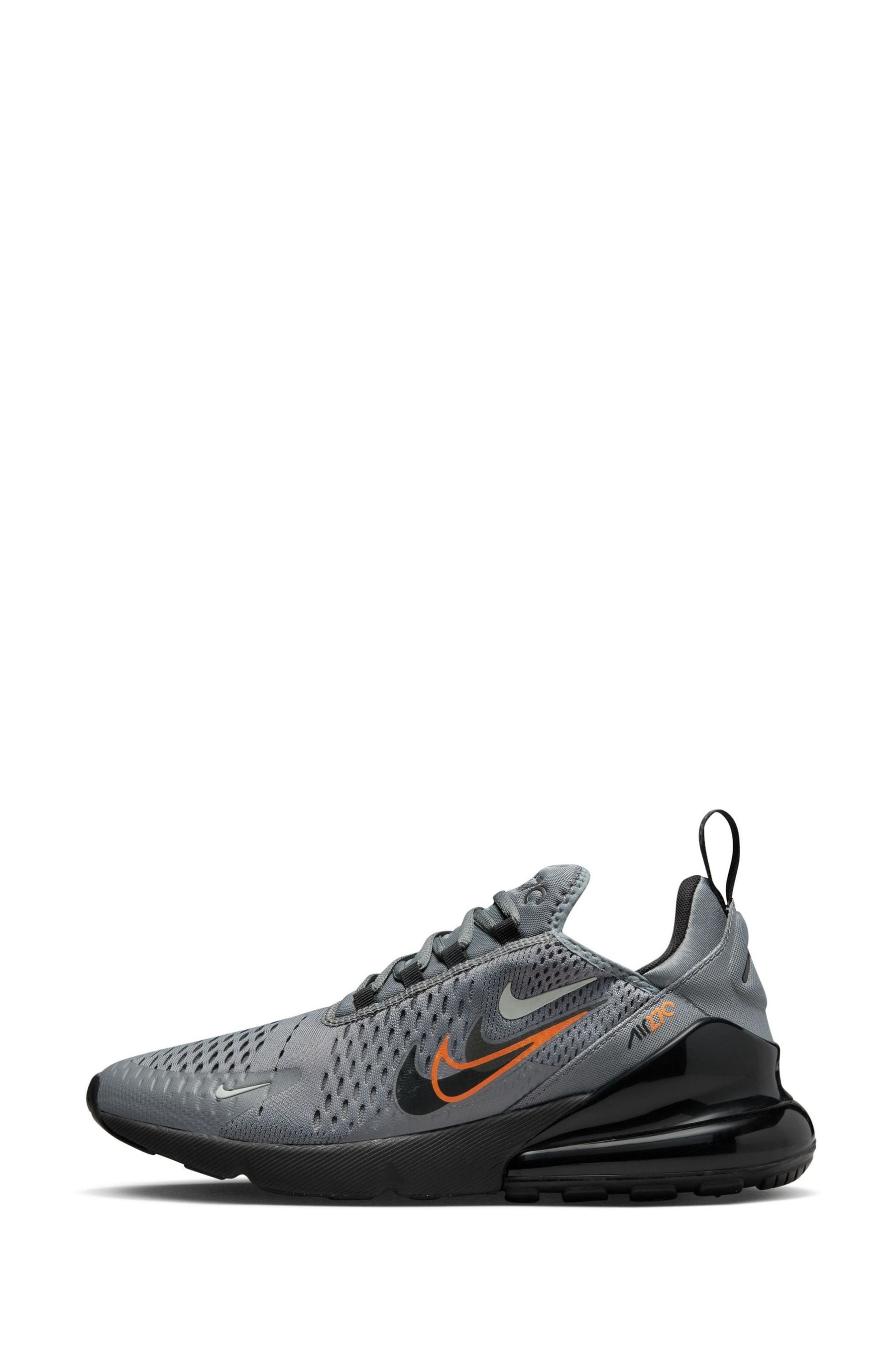 Buy Nike Black Grey Air Max 270 Trainers from Next Luxembourg