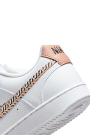 Nike White Court Vision Low Trainers United in Victory - Image 10 of 12