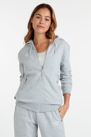 Umbro Light Grey Club Leisure Zip Through Hoodie - Image 1 of 5