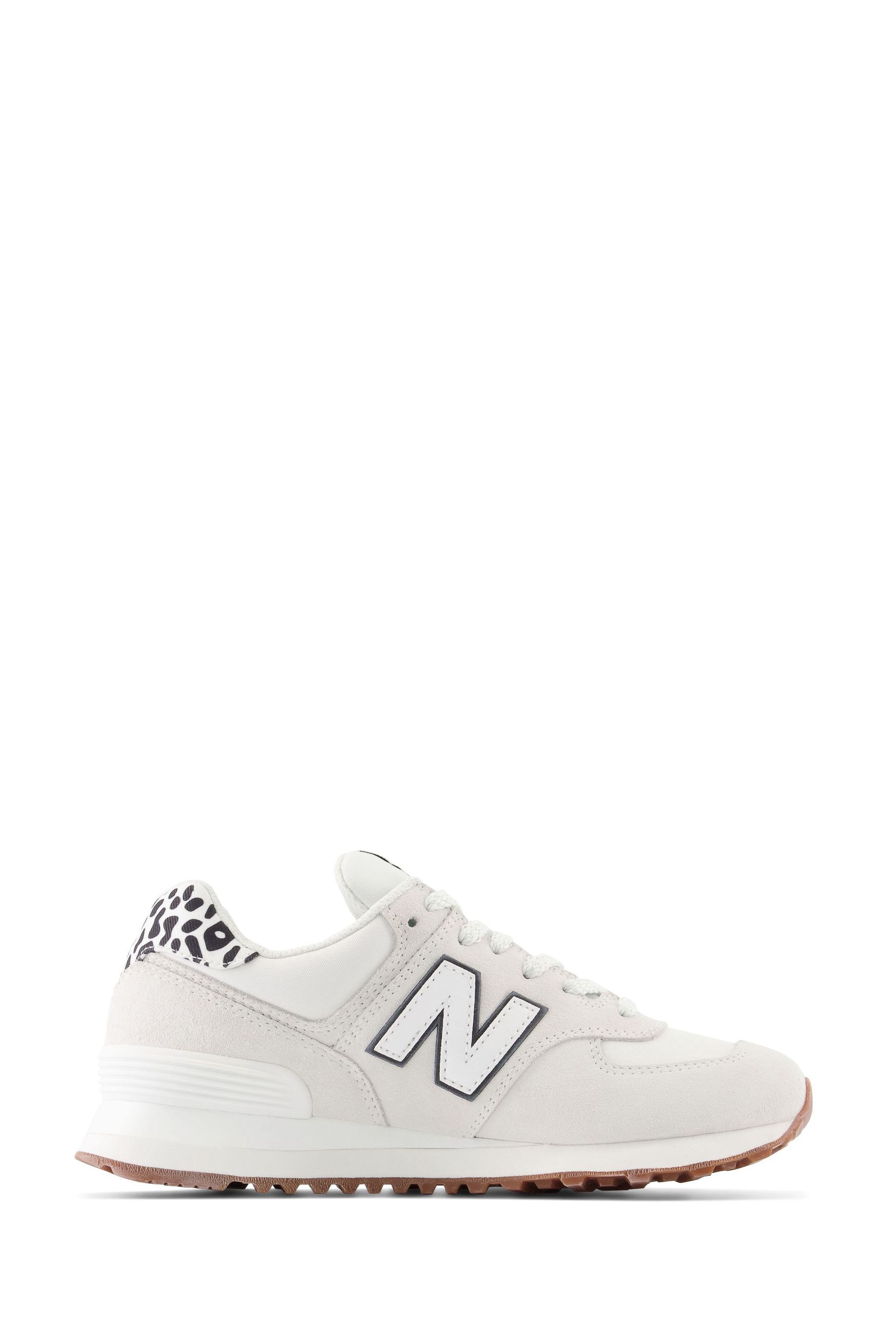 Buy New Balance White Leopard 574 Trainers from Next Ireland
