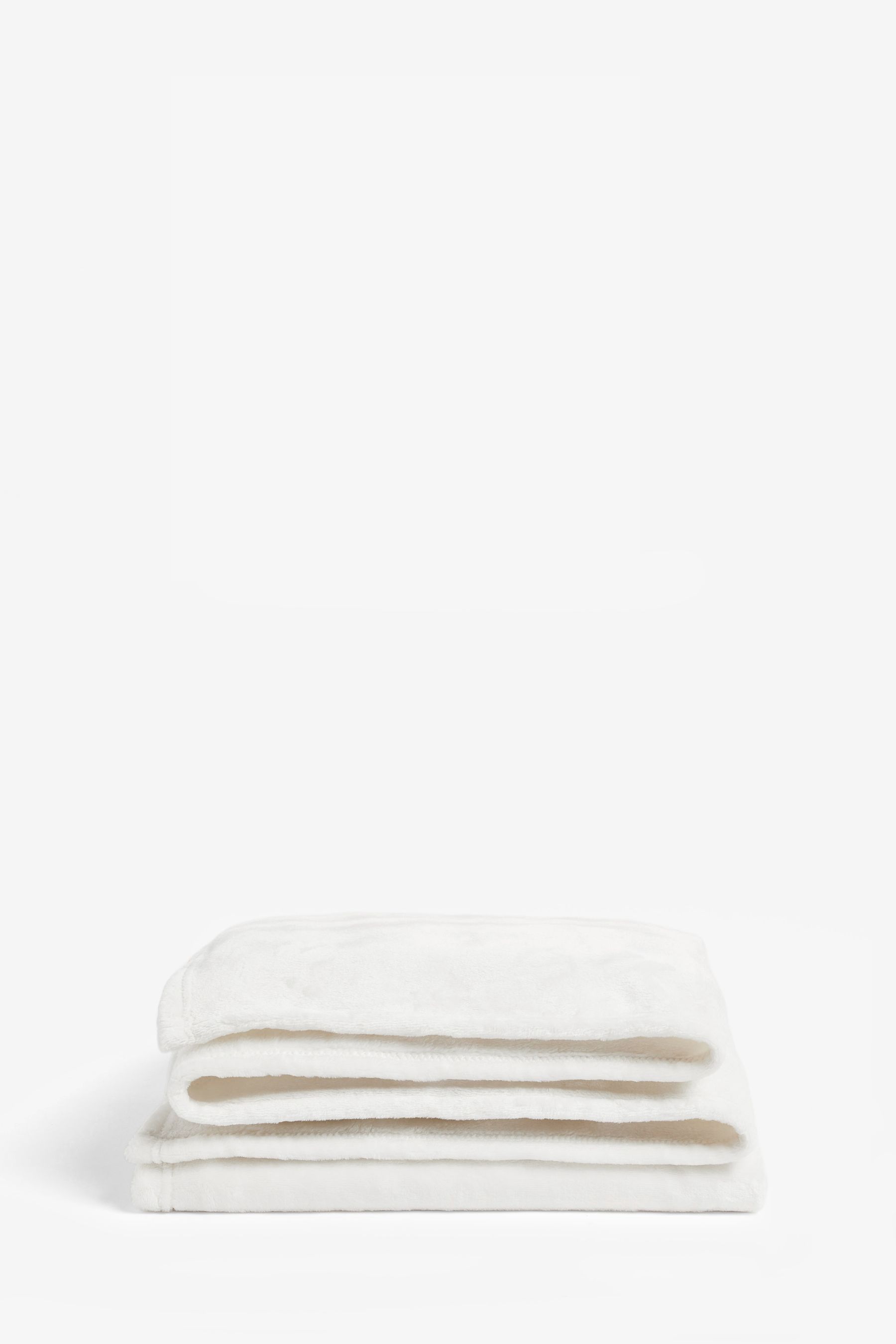 Buy Ivory Natural Plush Fleece Throw from Next Canada
