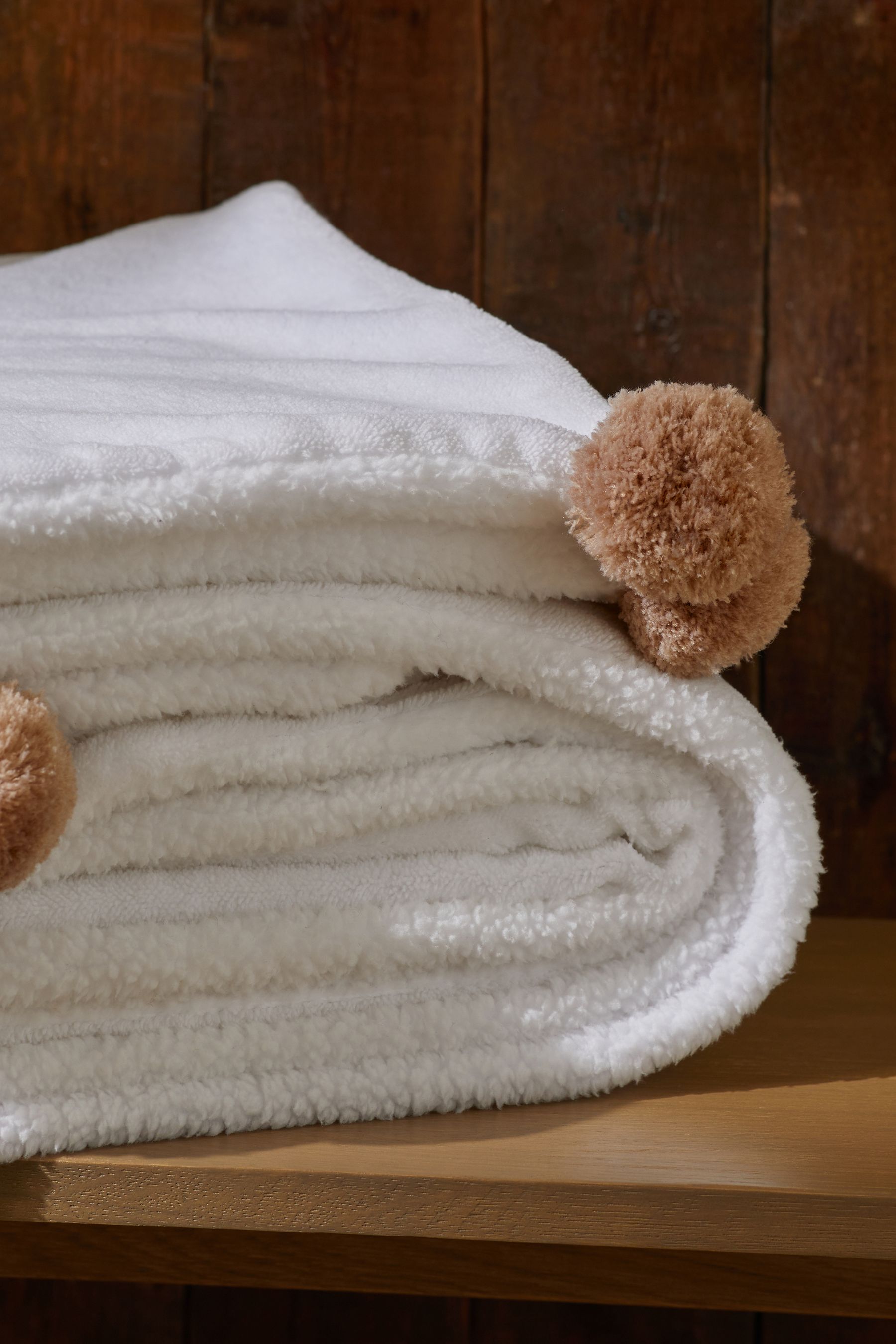 Buy Natural Hamish The Highland Cow Applique Fleece Throw from the Next UK online shop