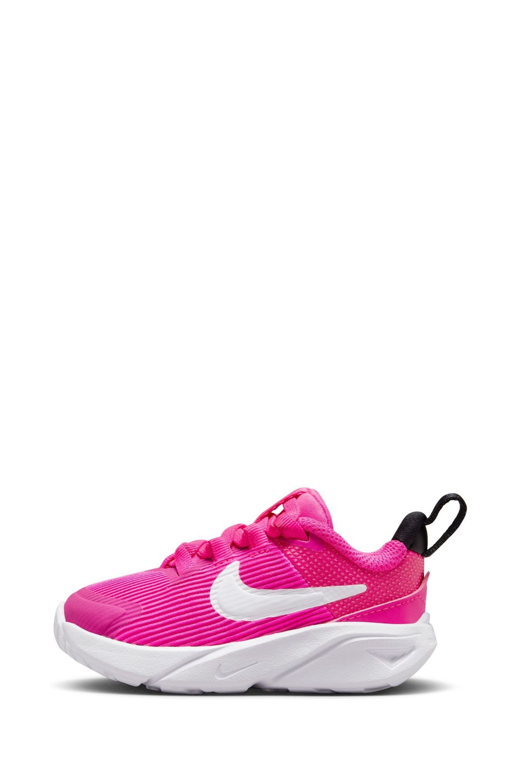 Buy Nike Pink Infant Star Runner 4 Trainers from Next Luxembourg