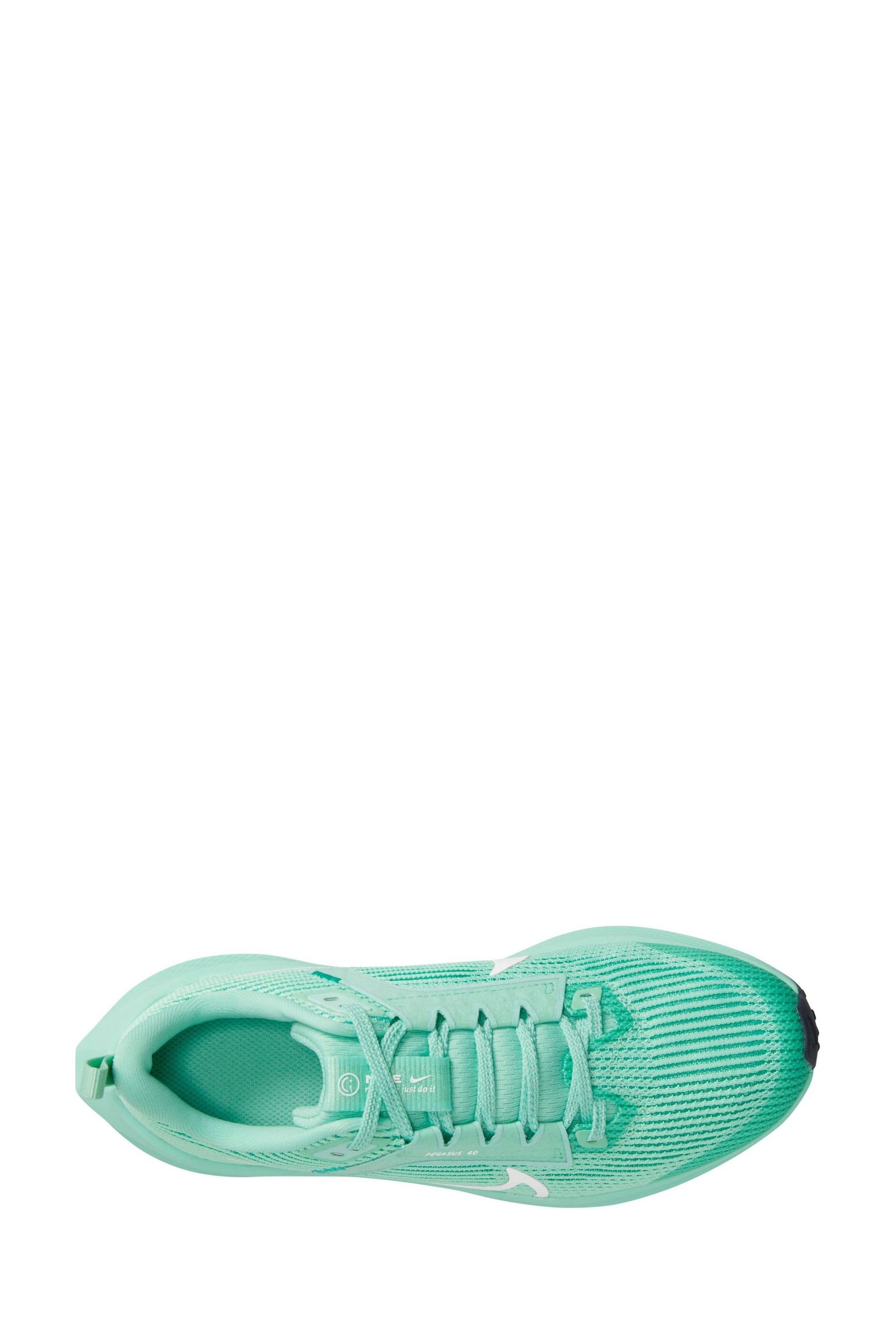 Buy Nike Mint Green Air Zoom Pegasus 40 Youth Running Trainers from Next Luxembourg