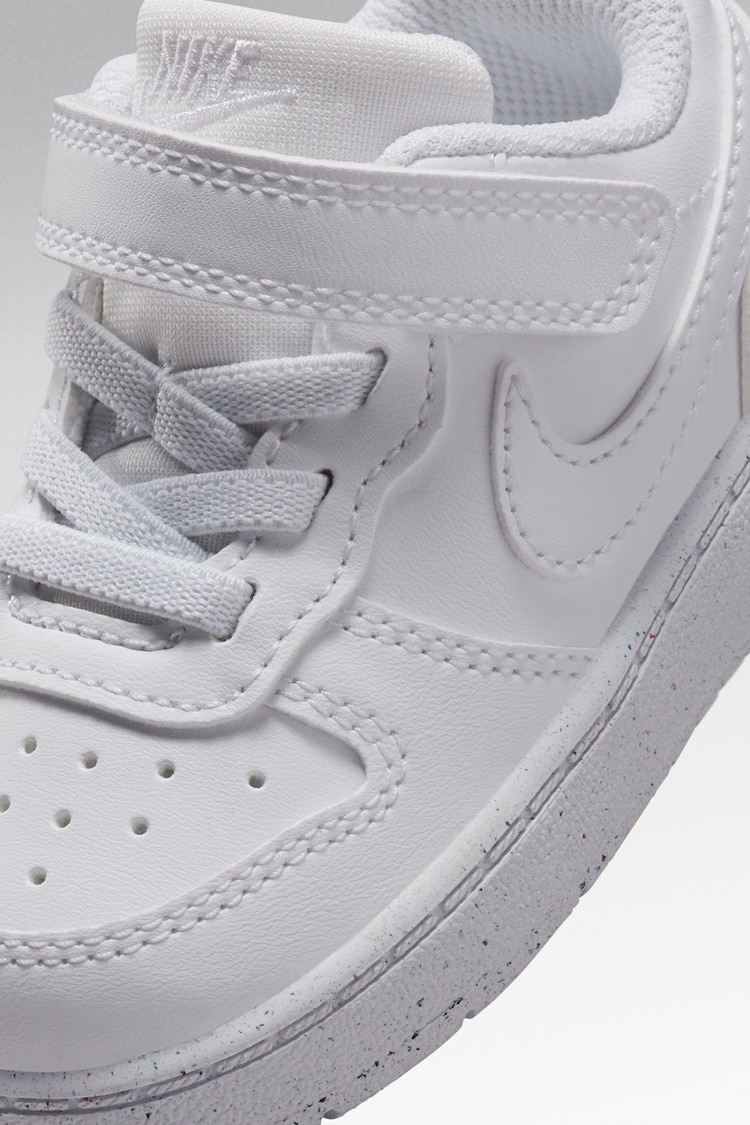 Nike White Infant Court Borough Low Recraft Trainers - Image 1 of 11