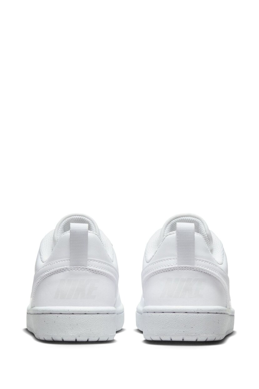 Nike White Youth Court Borough Low Recraft Trainers - Image 6 of 10