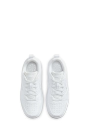 Nike White Youth Court Borough Low Recraft Trainers - Image 7 of 10