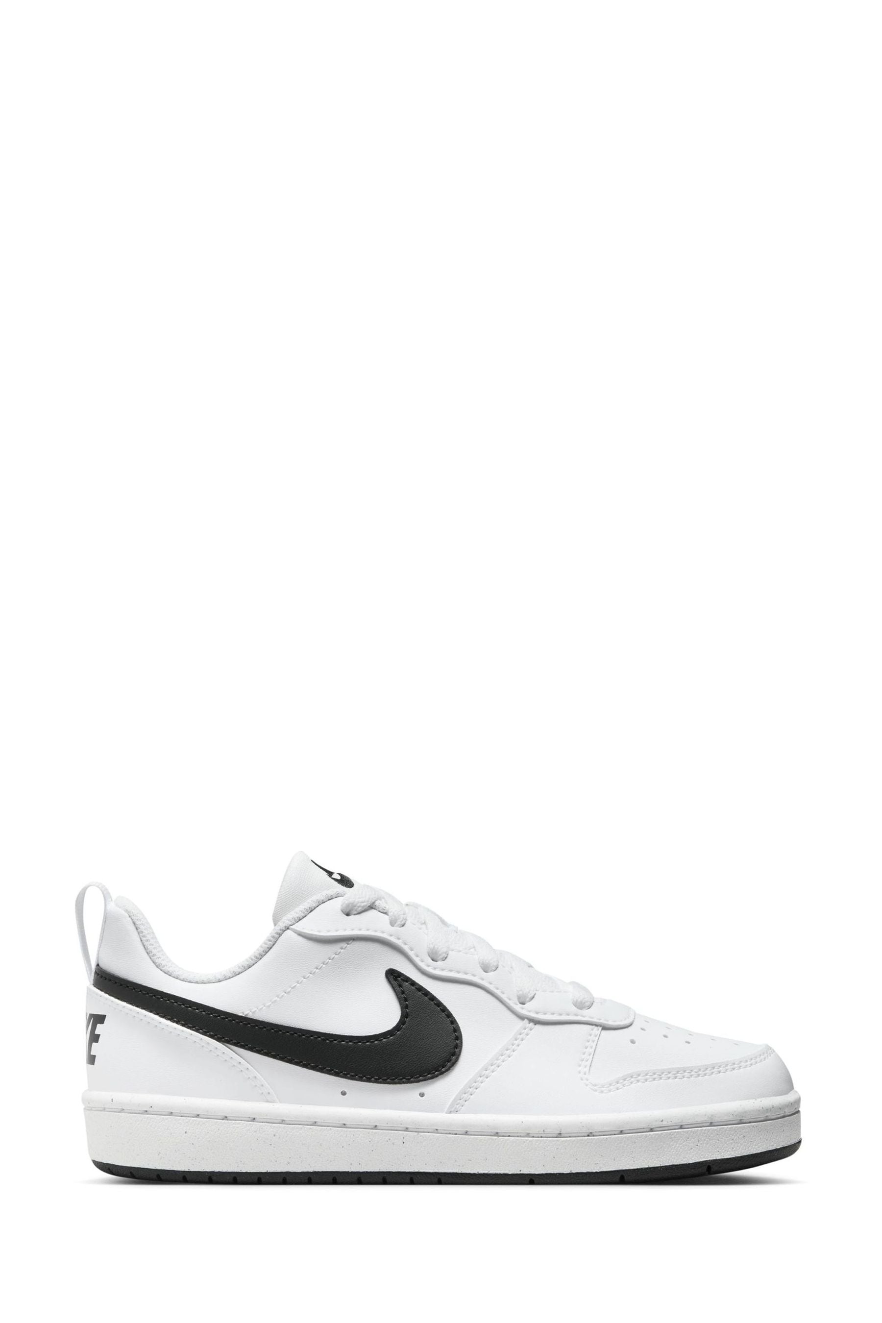 Buy Nike White Black Youth Court Borough Low Recraft Trainers from the Next UK online shop