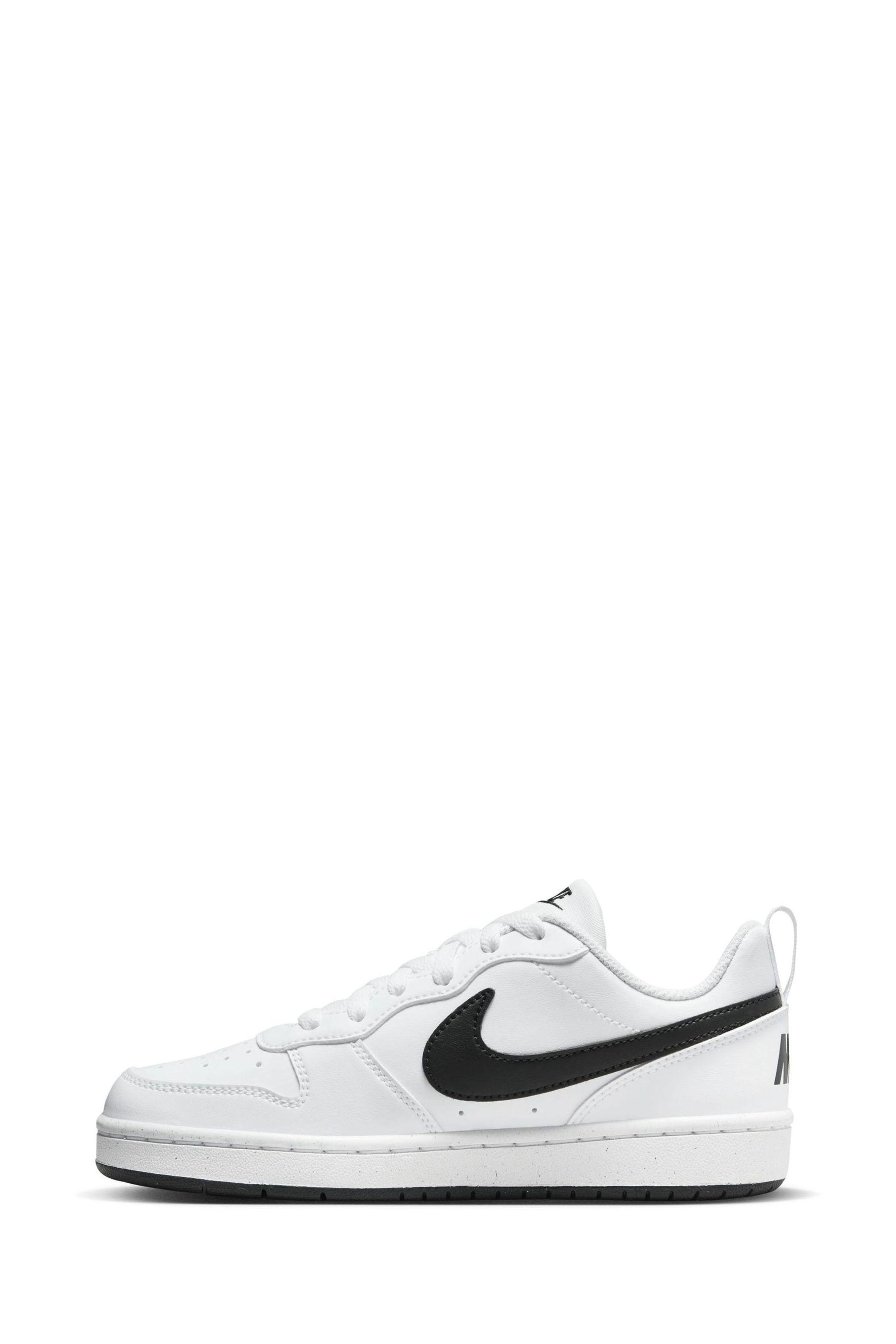 Nike court borough low white black clearance