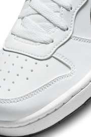 Nike White/Black Youth Court Borough Low Recraft Trainers - Image 9 of 10