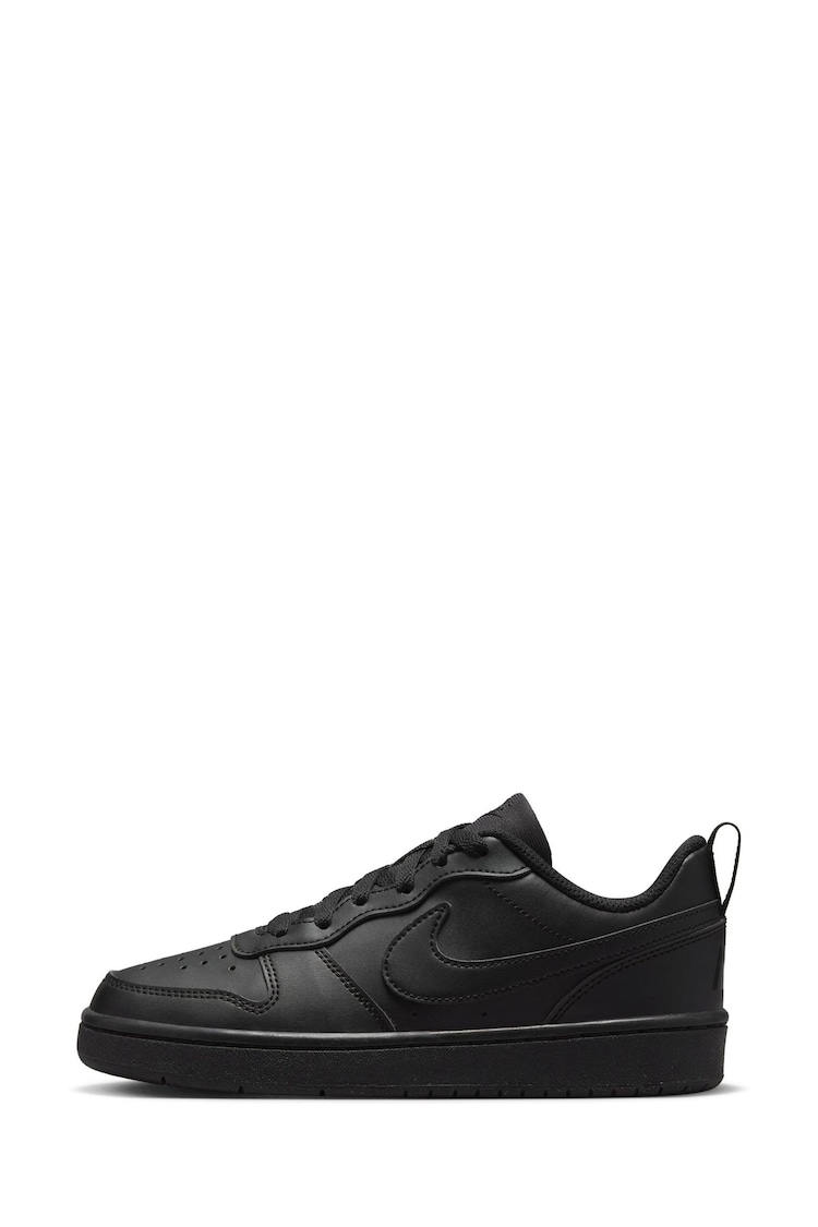 Nike Black Youth Court Borough Low Recraft Trainers - Image 7 of 15
